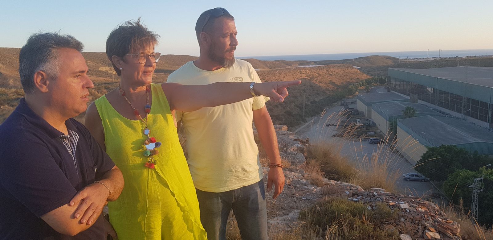 Valverde, en la planta de reciclaje