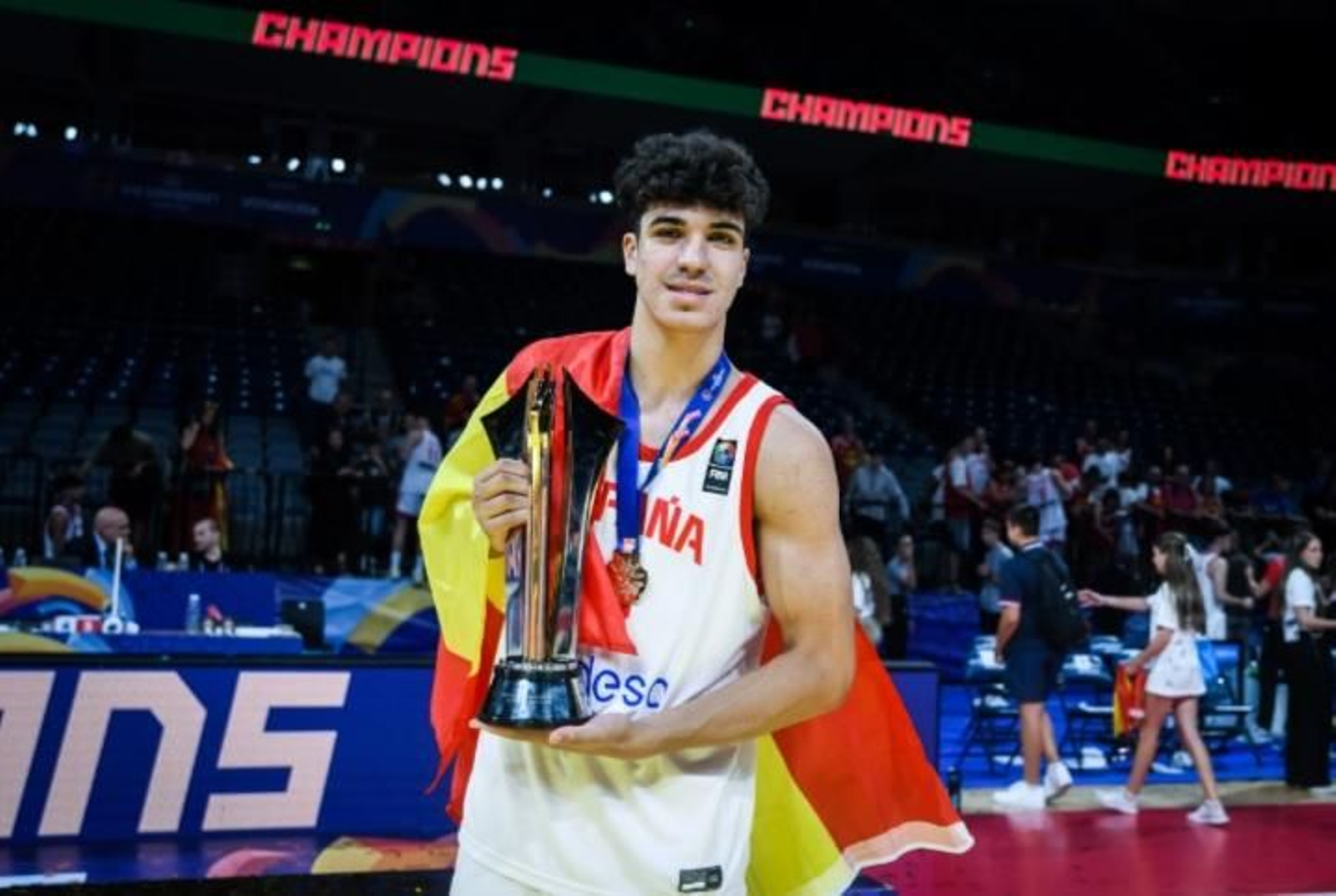 Alfonso Rodríguez, tras ganar el título de Europa sub 18.