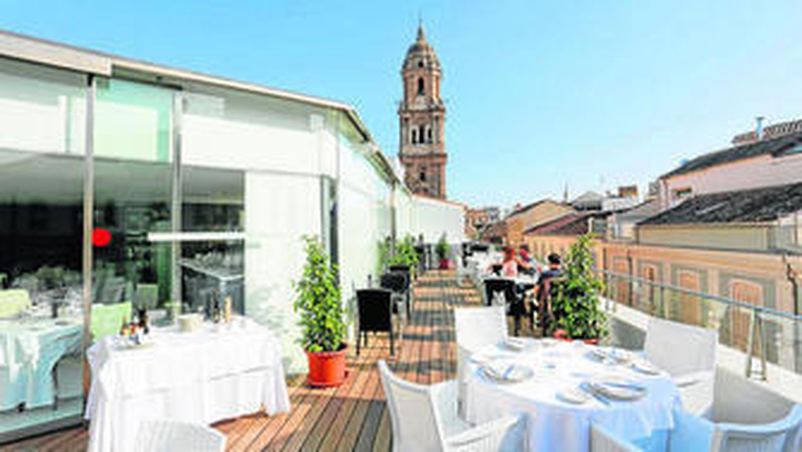 El restaurante abierto en el ático del Centro de Arte de la Tauromaquia.