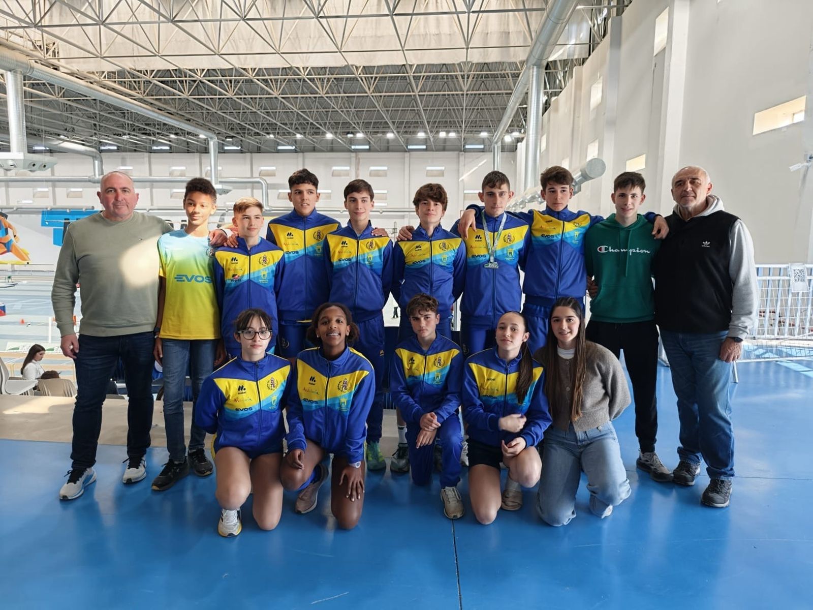 La expedición del Bahía de Algeciras sub-16.