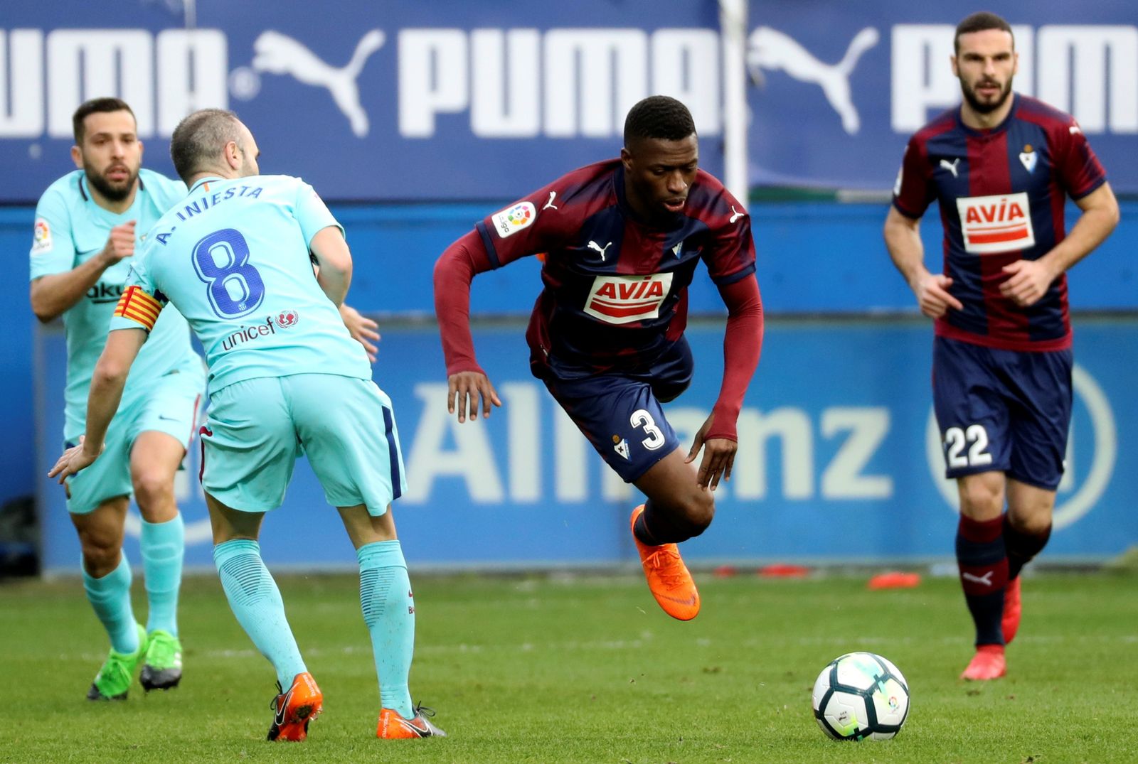 El Eibar-Barcelona, en imágenes