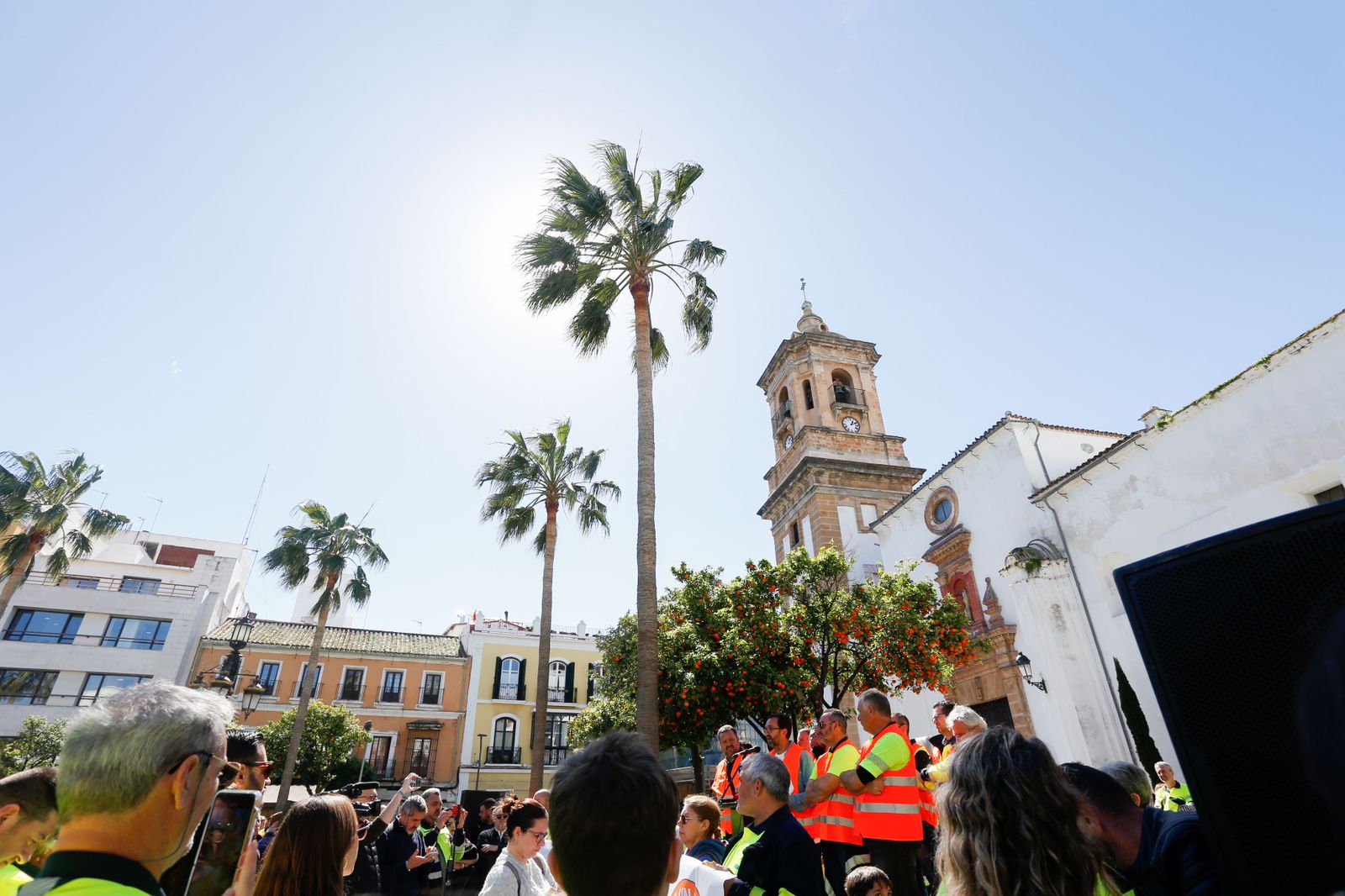 Las fotos de la manifestación de los trabajadores en huelga de Acerinox en Algeciras