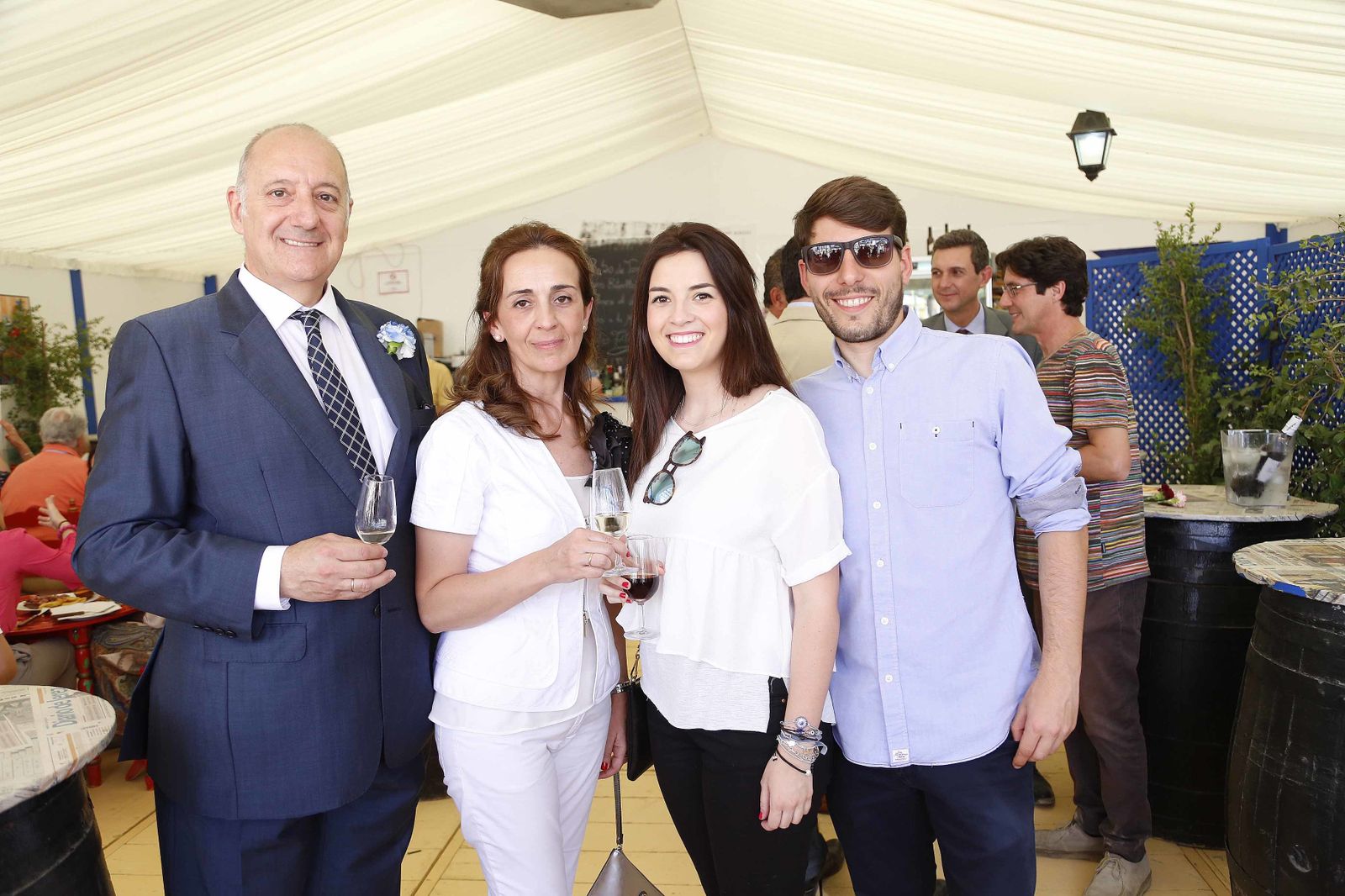 Alejandro Ruiz-Cortina, Carmen Caro, Ana Caro y José Manuel Monroy.