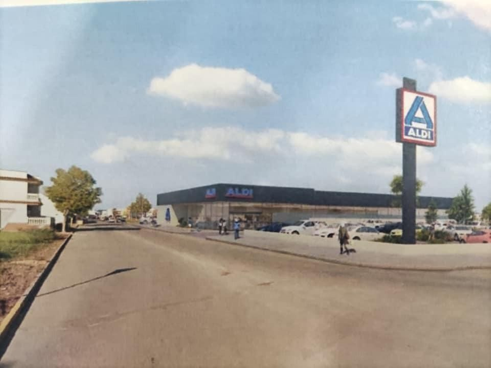 El supermercado de la cadena Aldi está proyectado en la zona de Vaqueras.