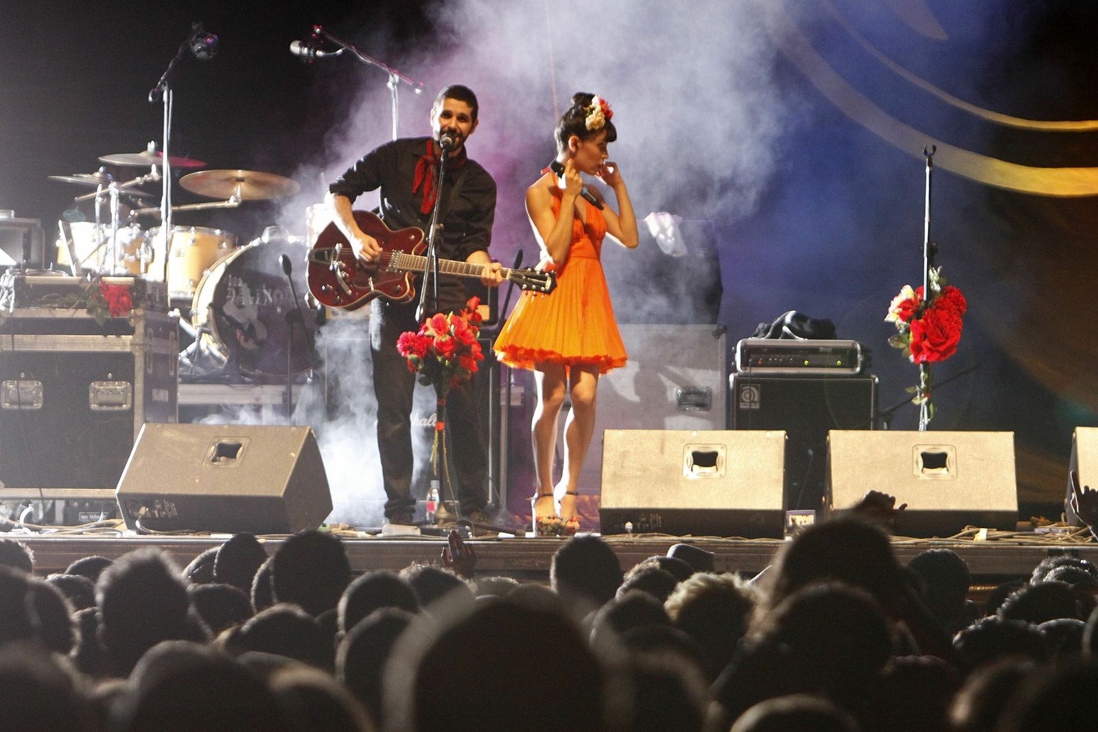 El grupo Fuel Fandango, durante un concierto en Chiclana.