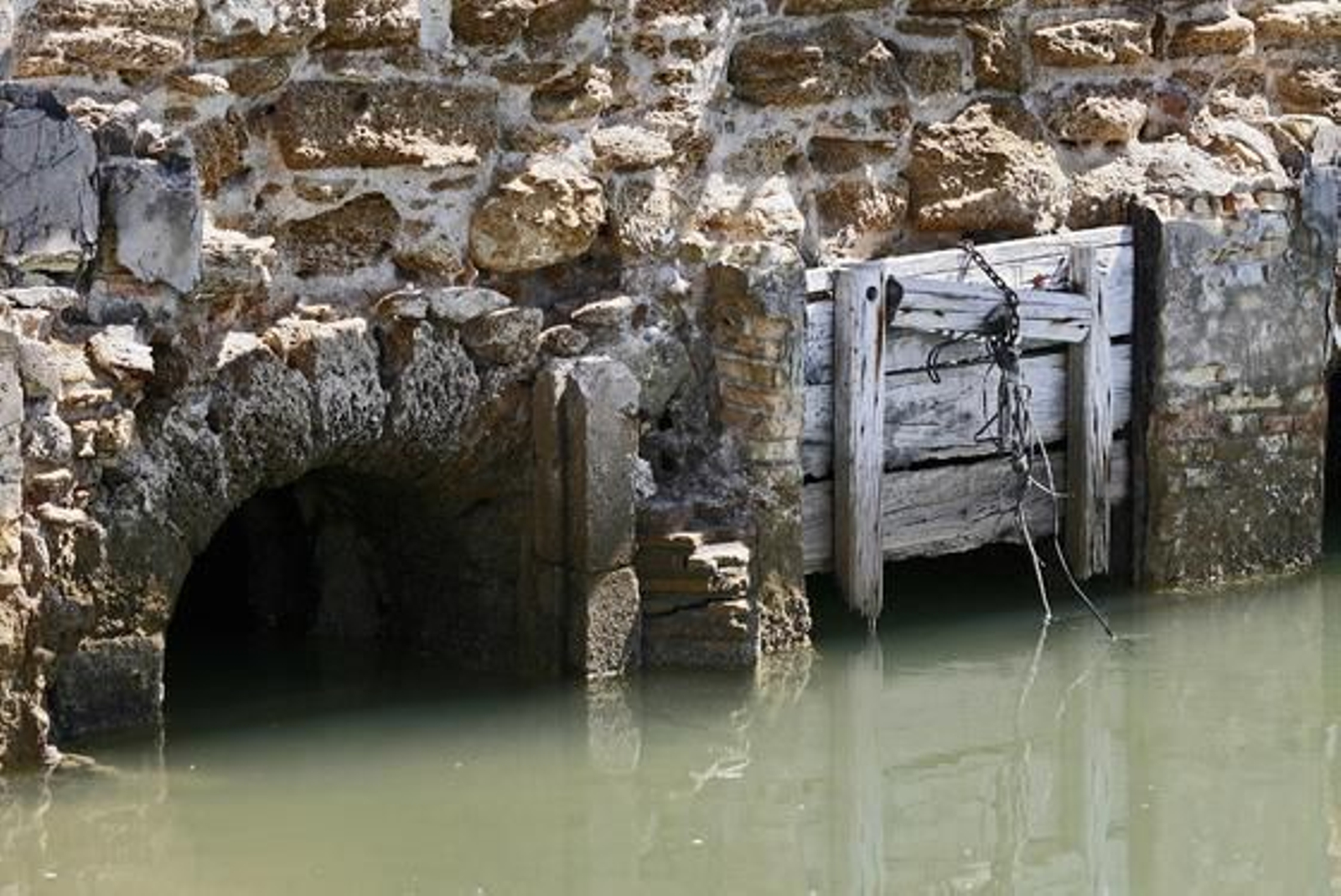 Este es el desolador aspecto que presenta actualmente el molino de mareas del río Arillo.

Foto: Joaquin Pino