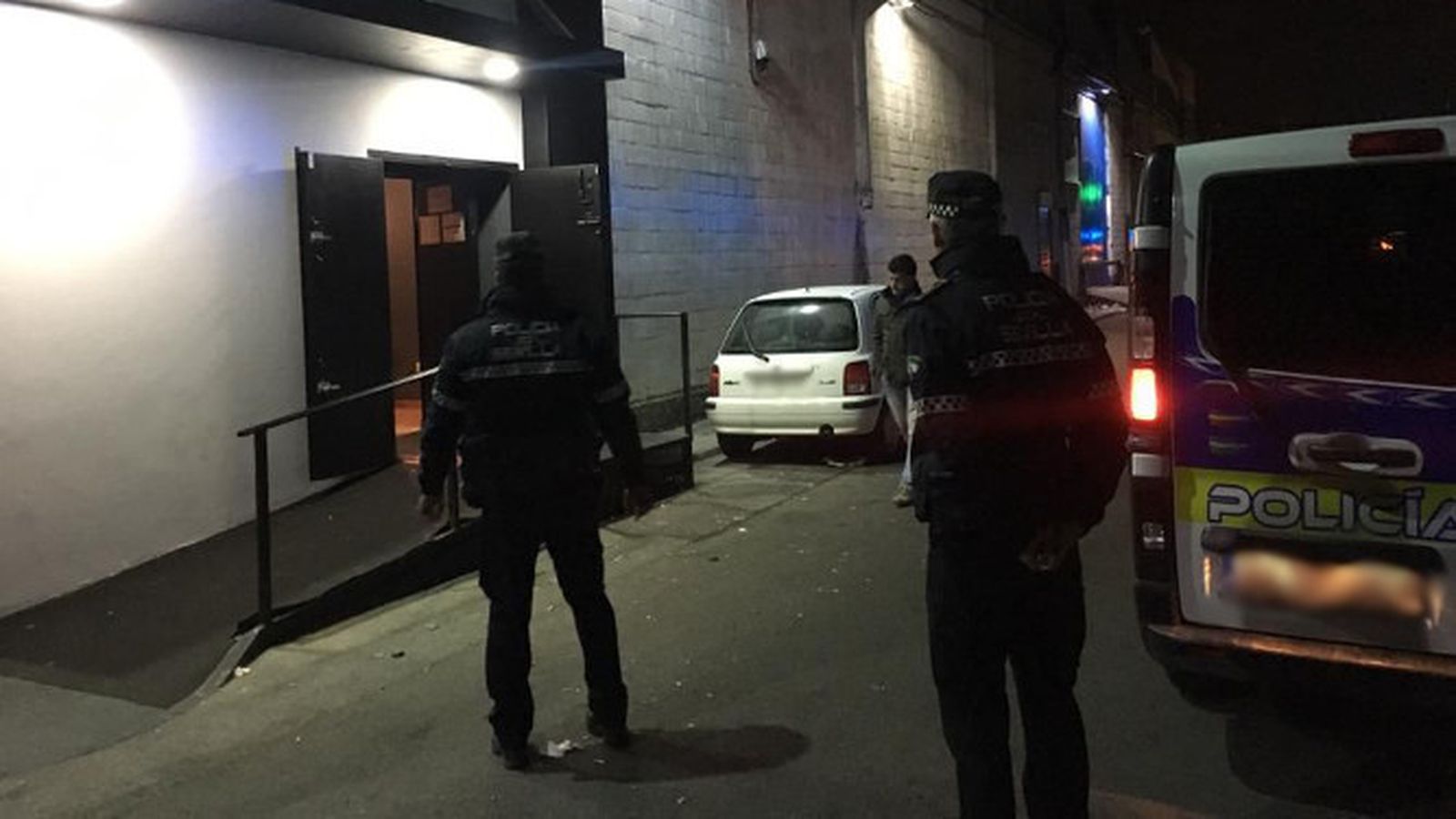 La Policía local, en una de las intervenciones del fin de semana