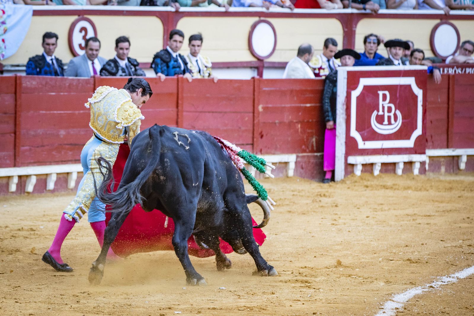 Daniel Crespo, Manzanares y Juan Ortega, en la plaza de toros de El Puerto
