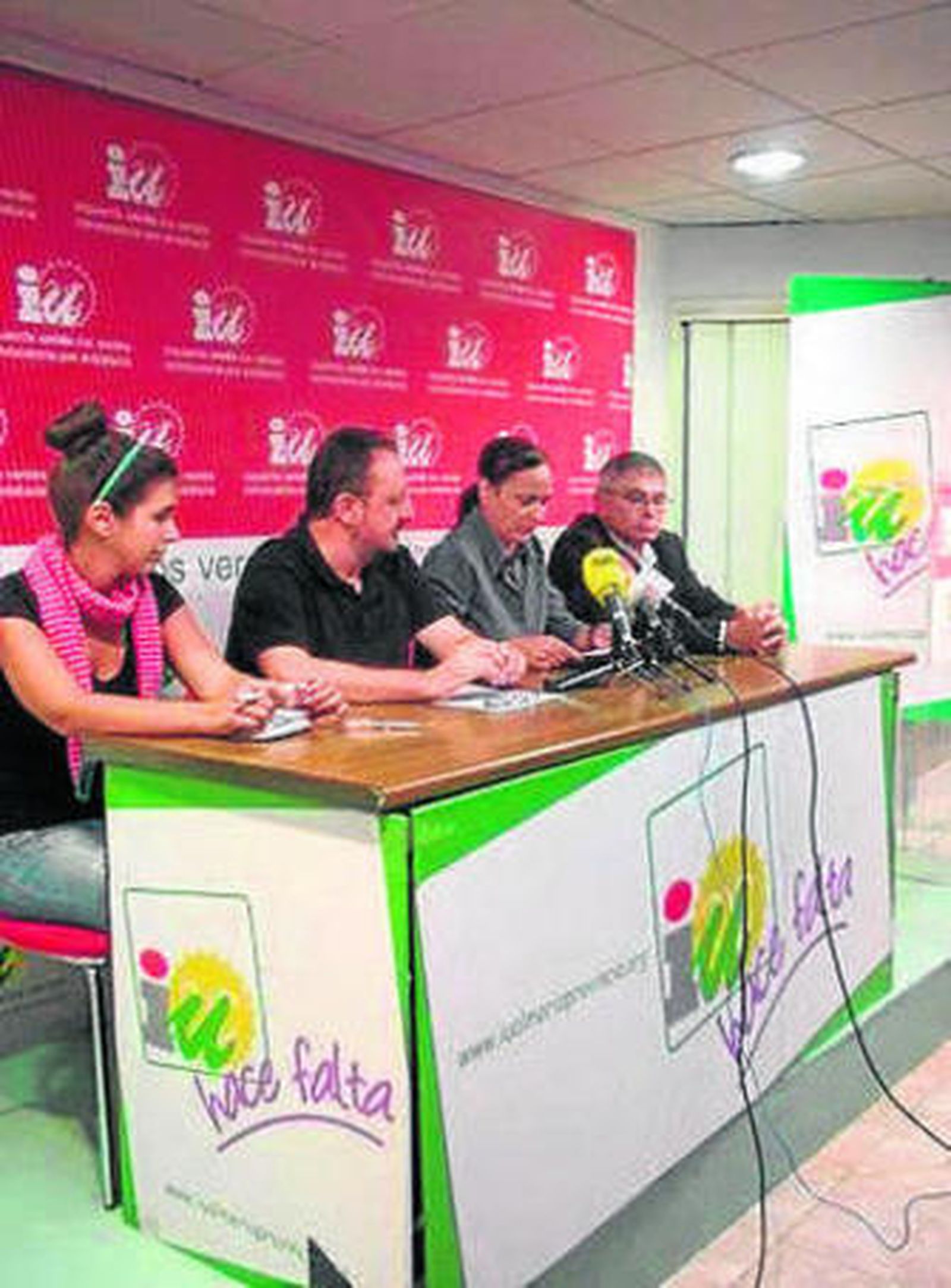 Los candidatos de IU.