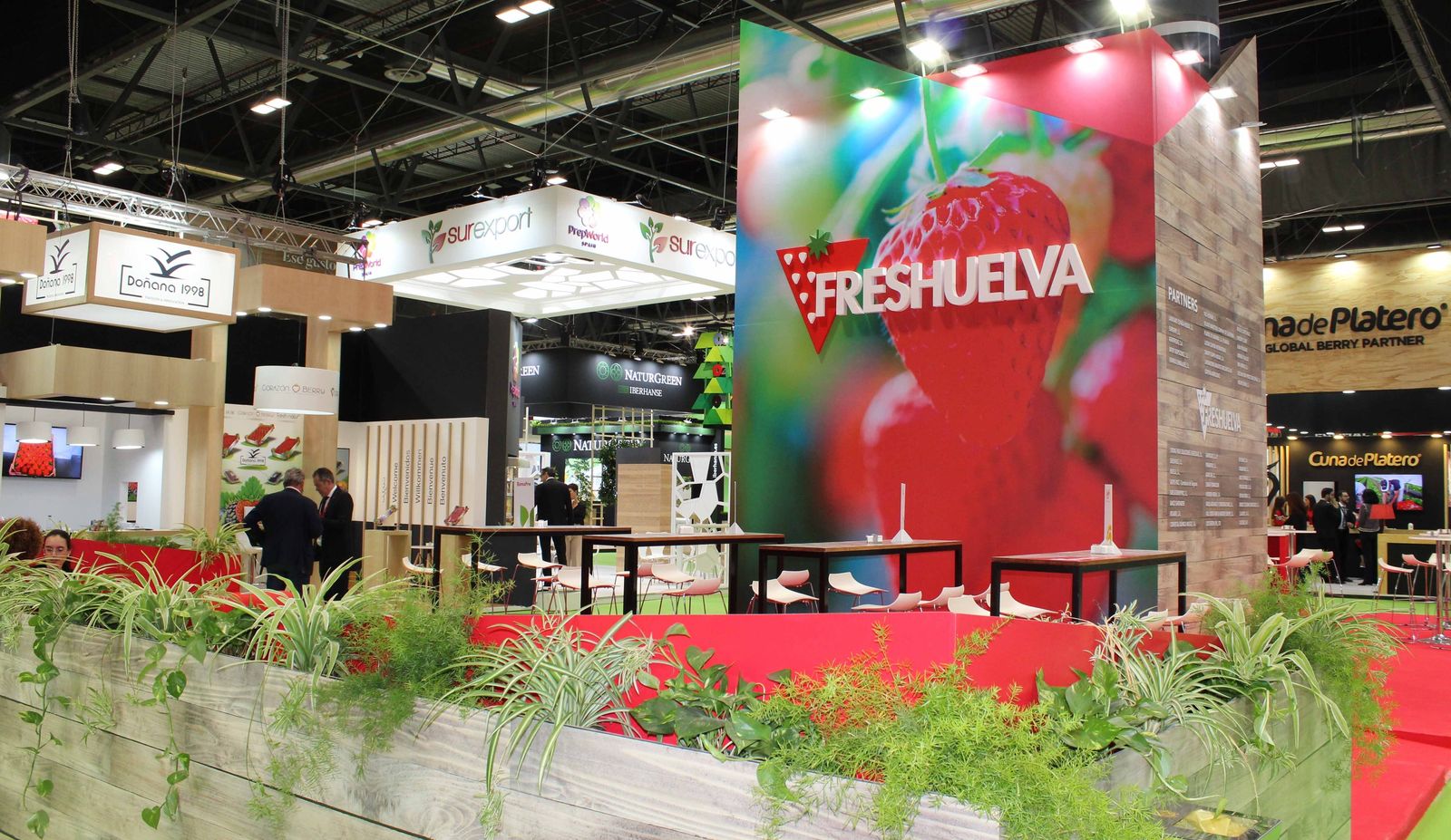 Stand de Freshuelva en el último Fruit Attraction que se celebró de forma presencial.