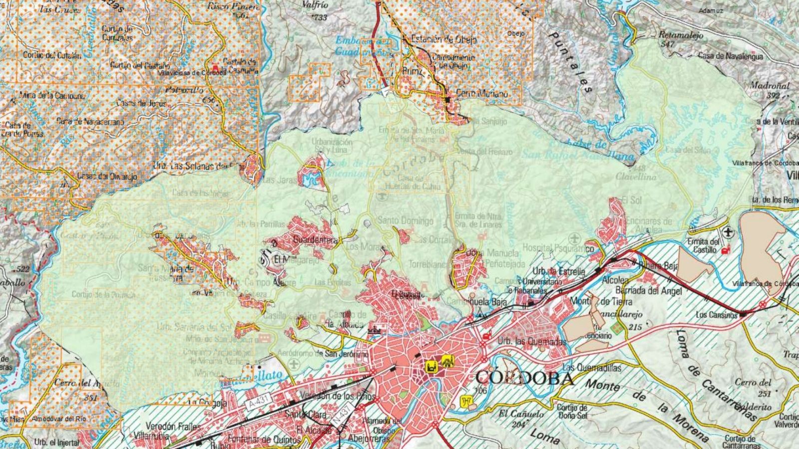 Zona de Sierra Morena en el término municipal de Córdoba capital.