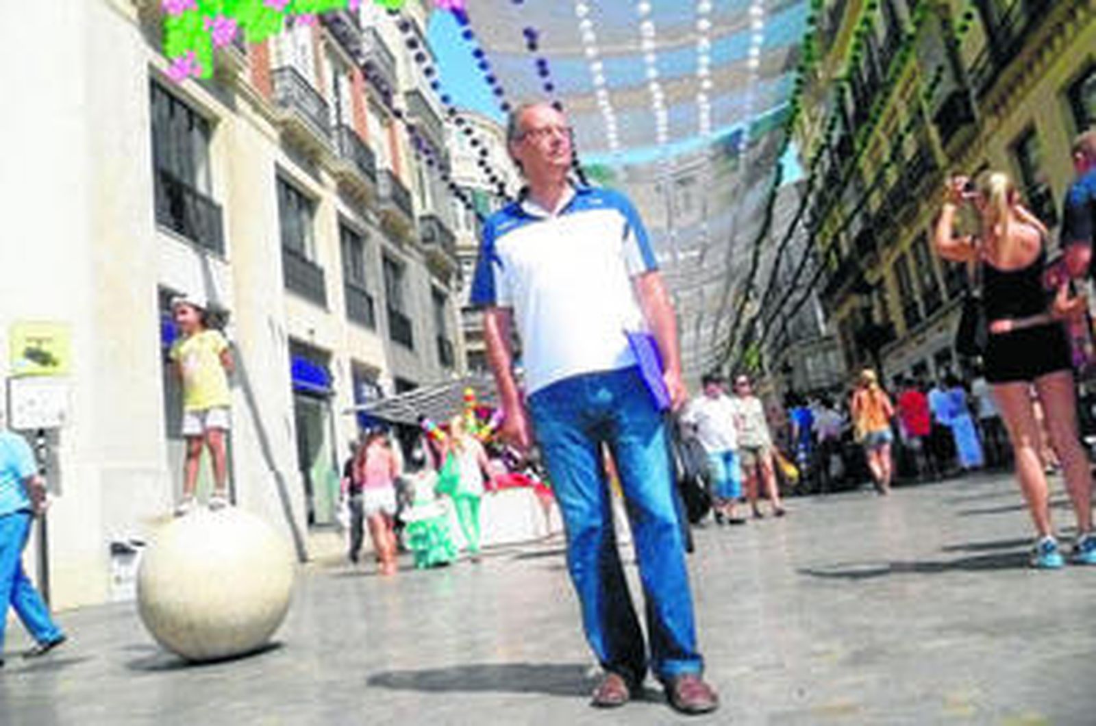 Sanchidrián, esta semana, en el centro de Málaga.