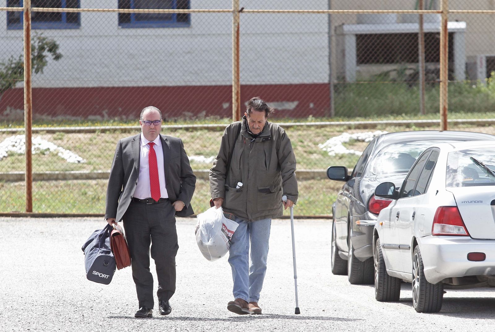 Julián Muñoz, a su llegada al CIS de Algeciras para cumplir su condena.