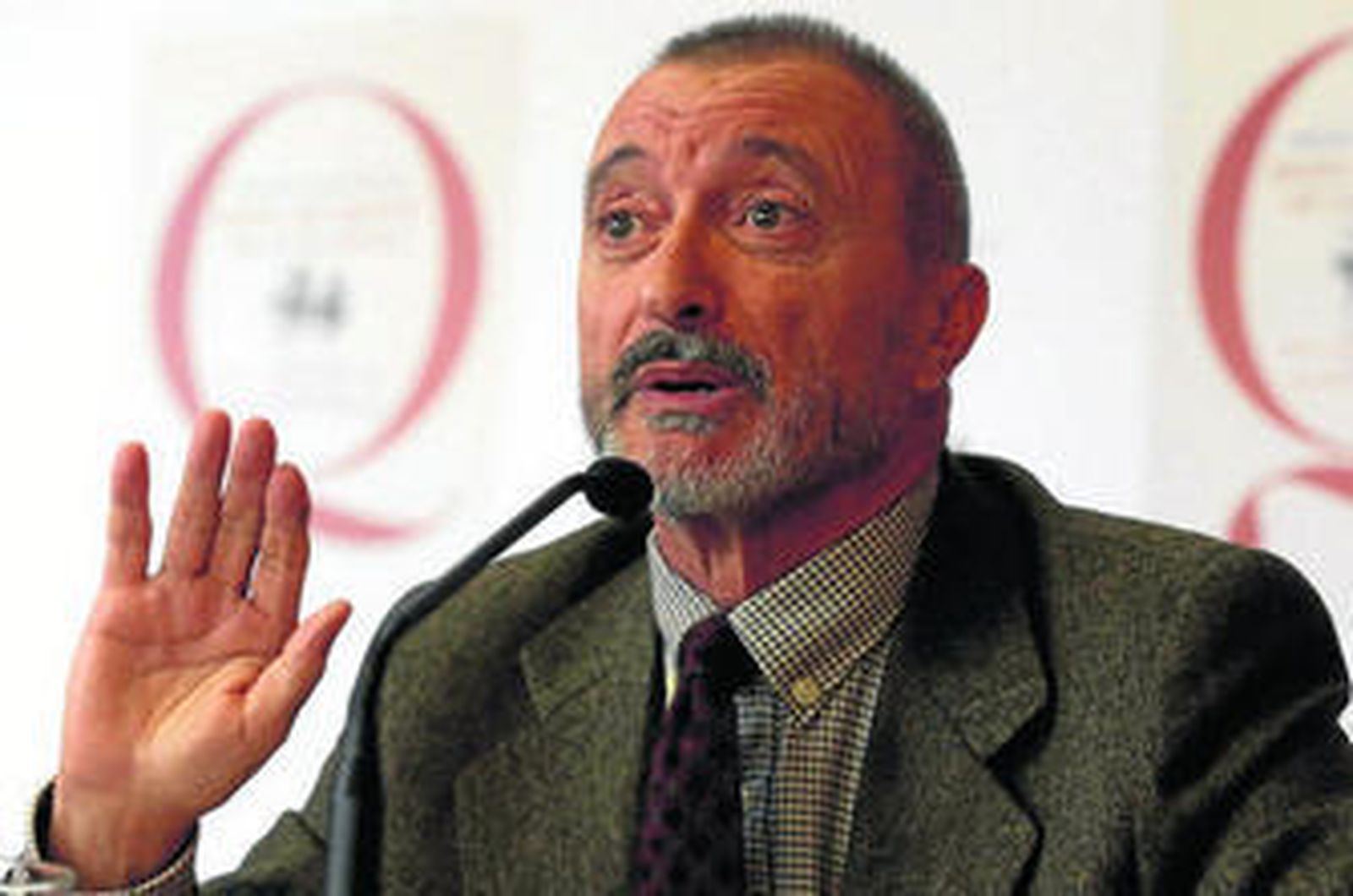 Arturo Pérez Reverte, ayer, en la presentación del volumen.