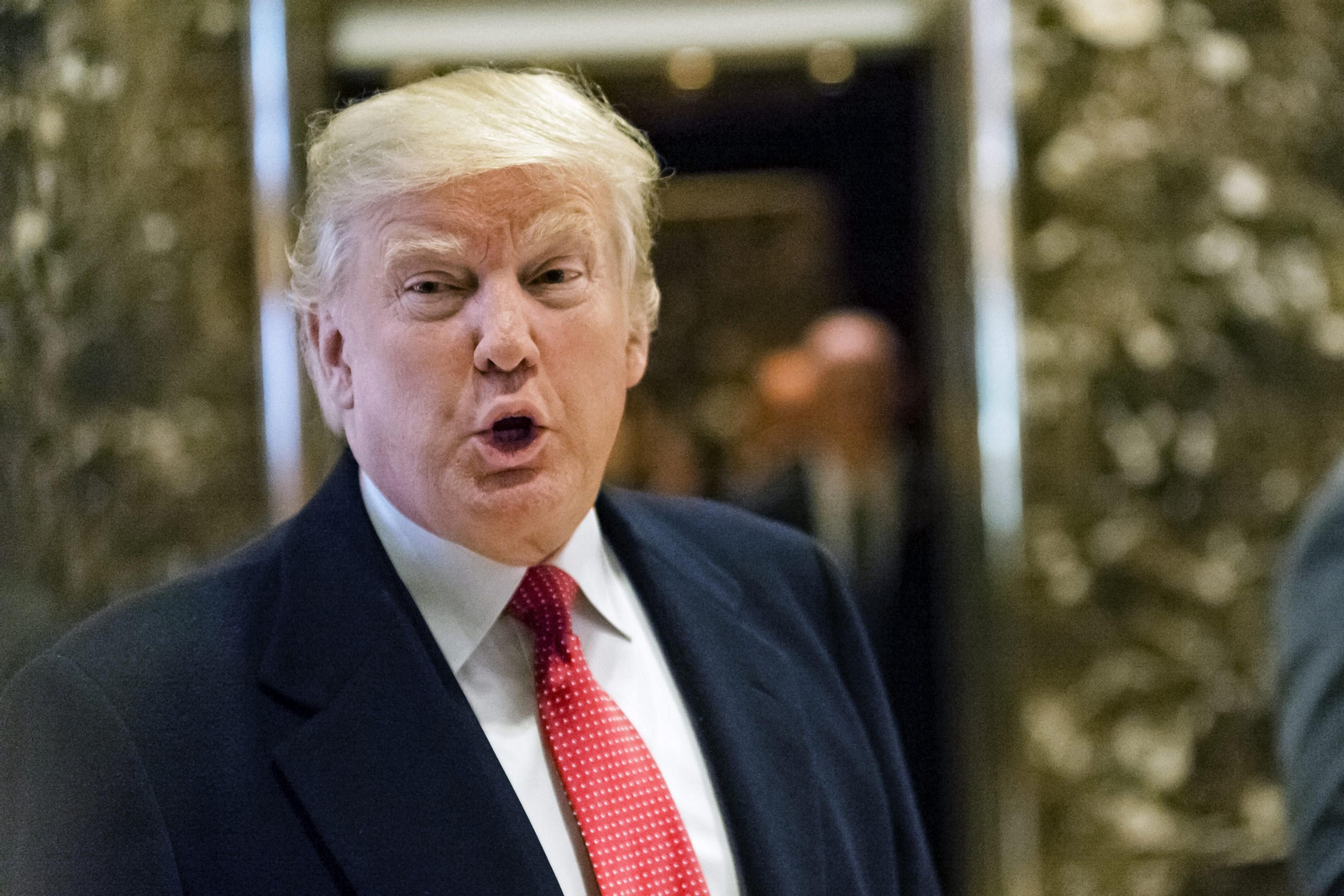 El presidente electo de EEUU, Donald Trump, hace unas semanas en la Torre Trump de Nueva York.