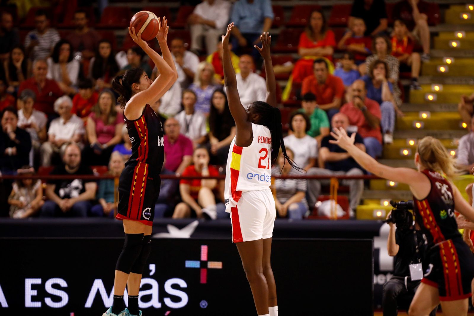 Las mejores fotos de la victoria de la selección española femenina de baloncesto ante Bélgica, en Córdoba