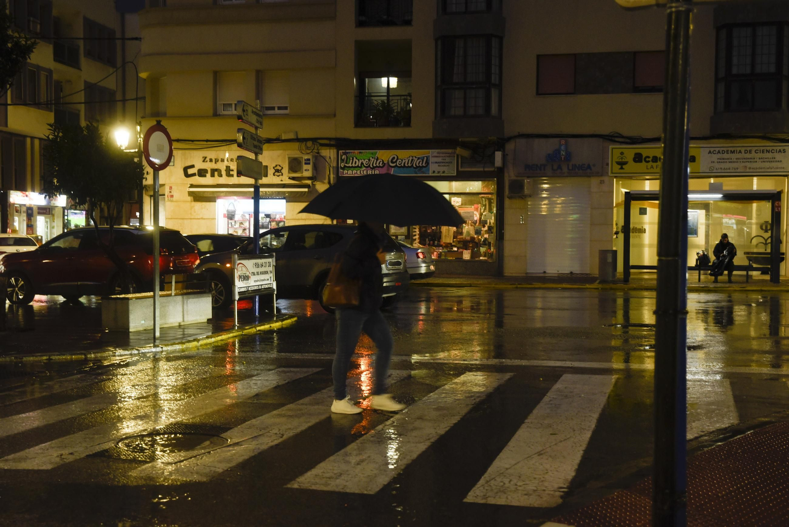 Fotos del viernes al paso de la borrasca Claudia en La Línea