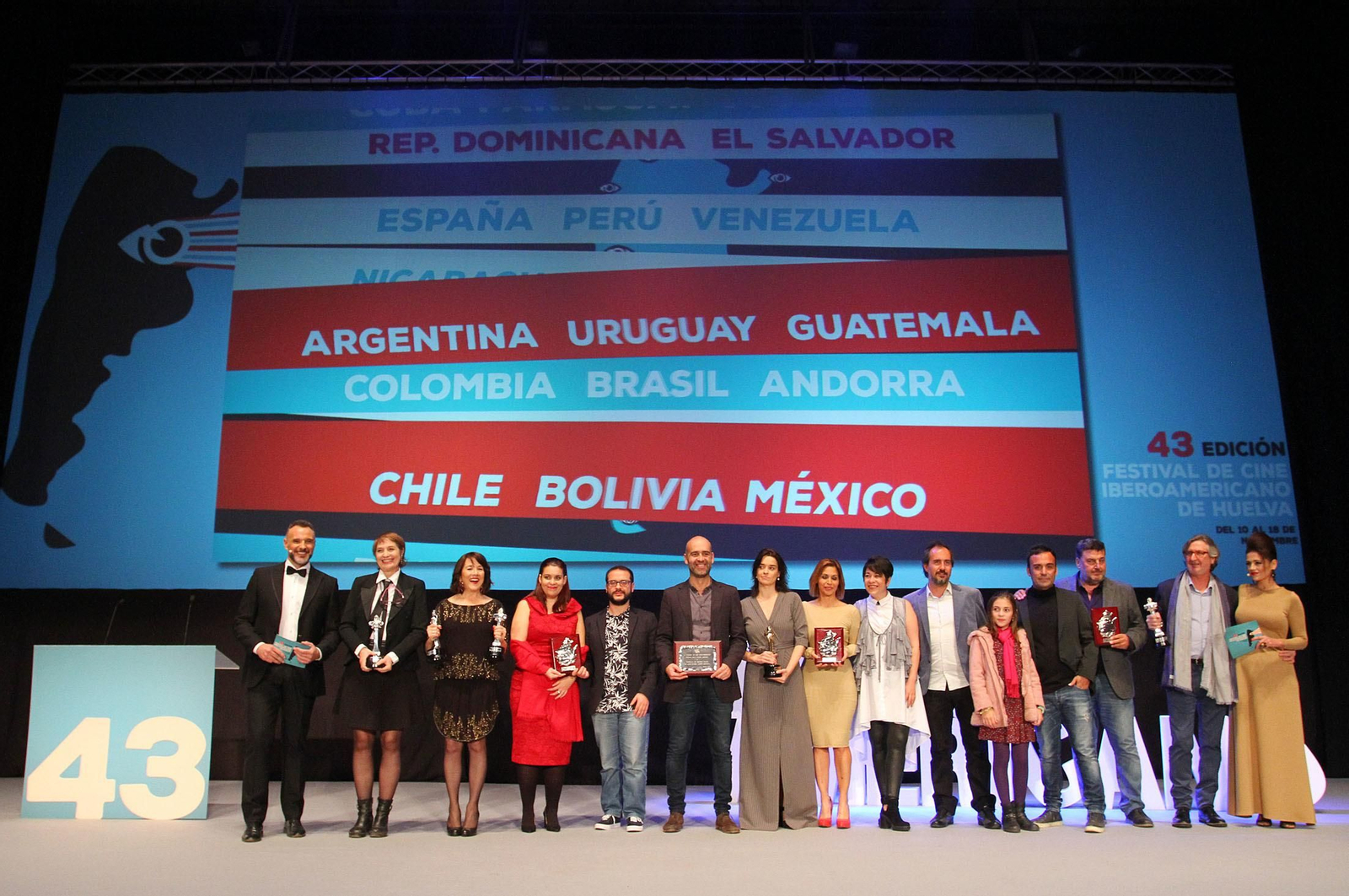 Imágenes de la gala de clausura del Festival de Cine Iberoamericano de Huelva.