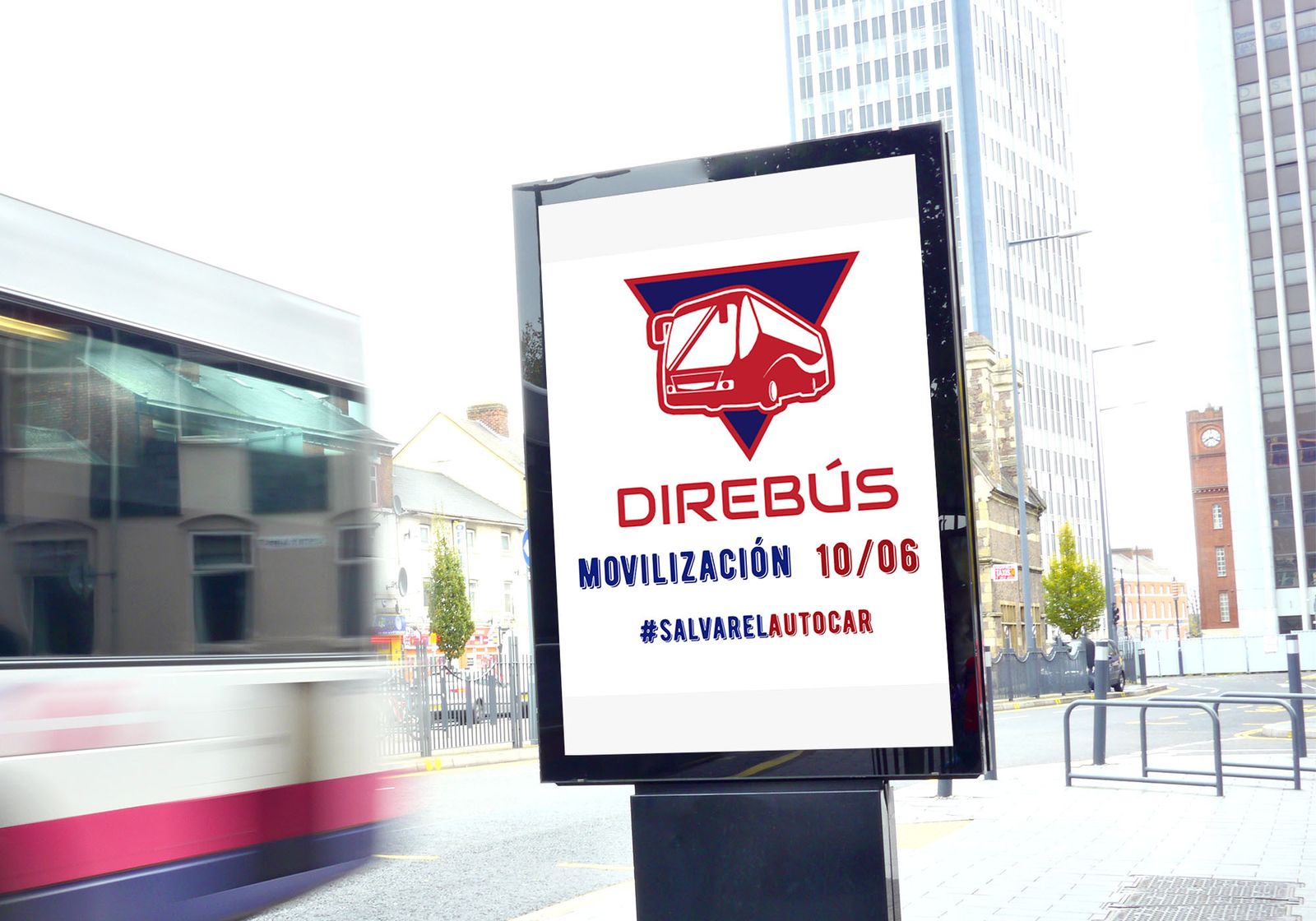 Cartel de las protestas de Direbús