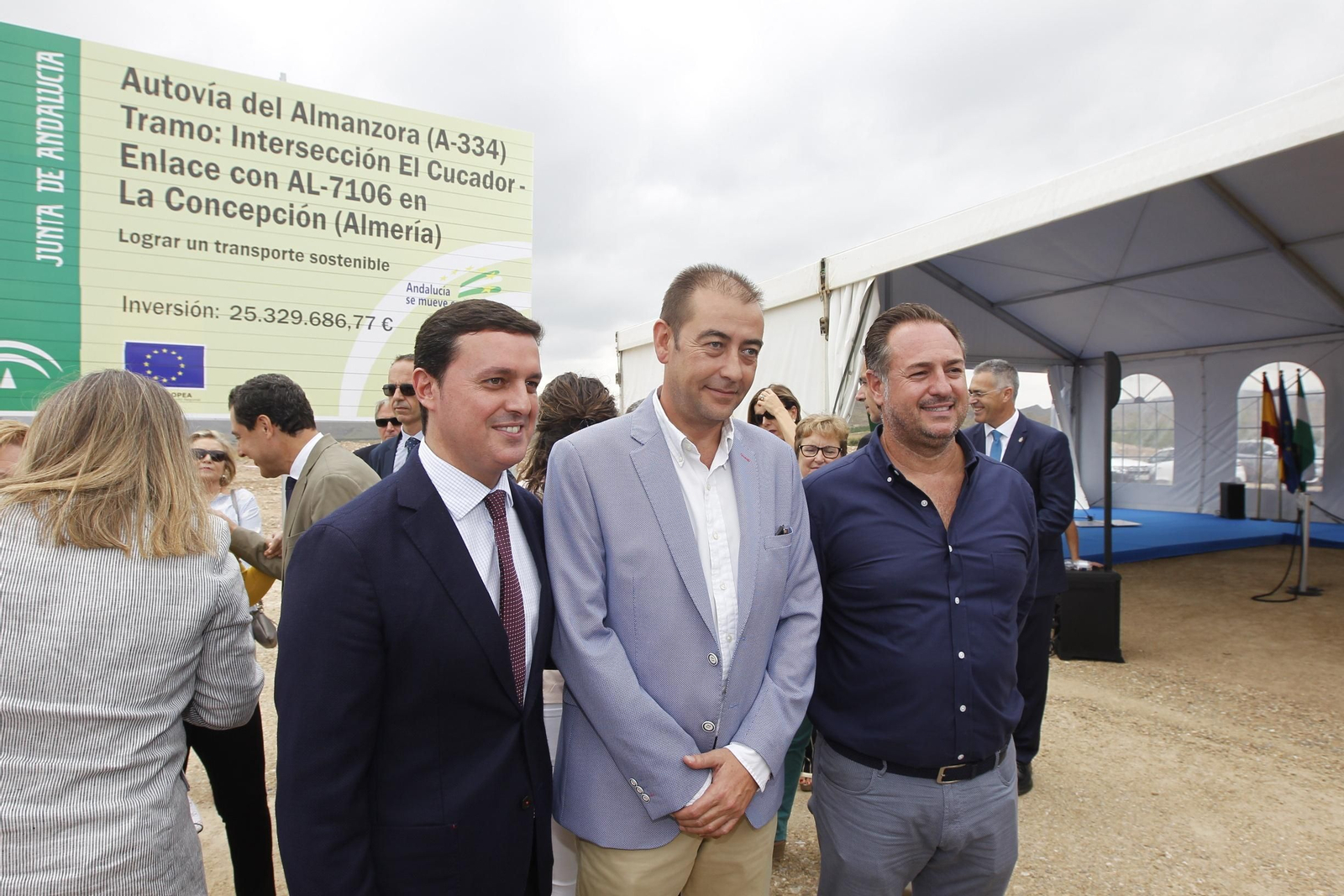 Fotogalería colocación primera piedra cuarto tramo Autovía del Almanzora