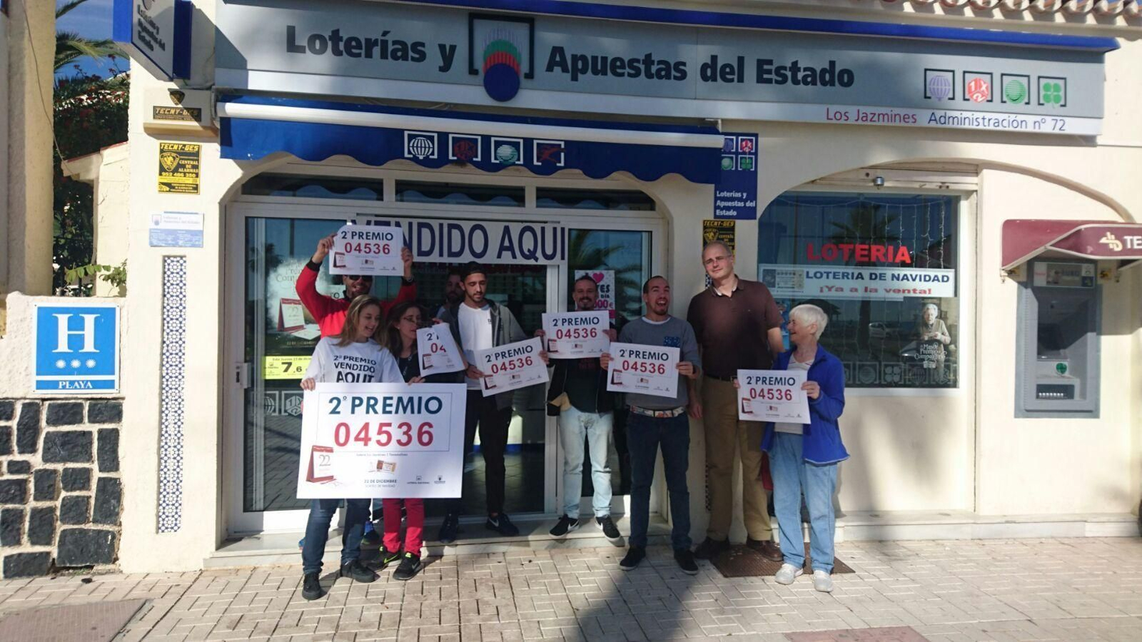 Los premiados en la Lotería de Navidad en Málaga