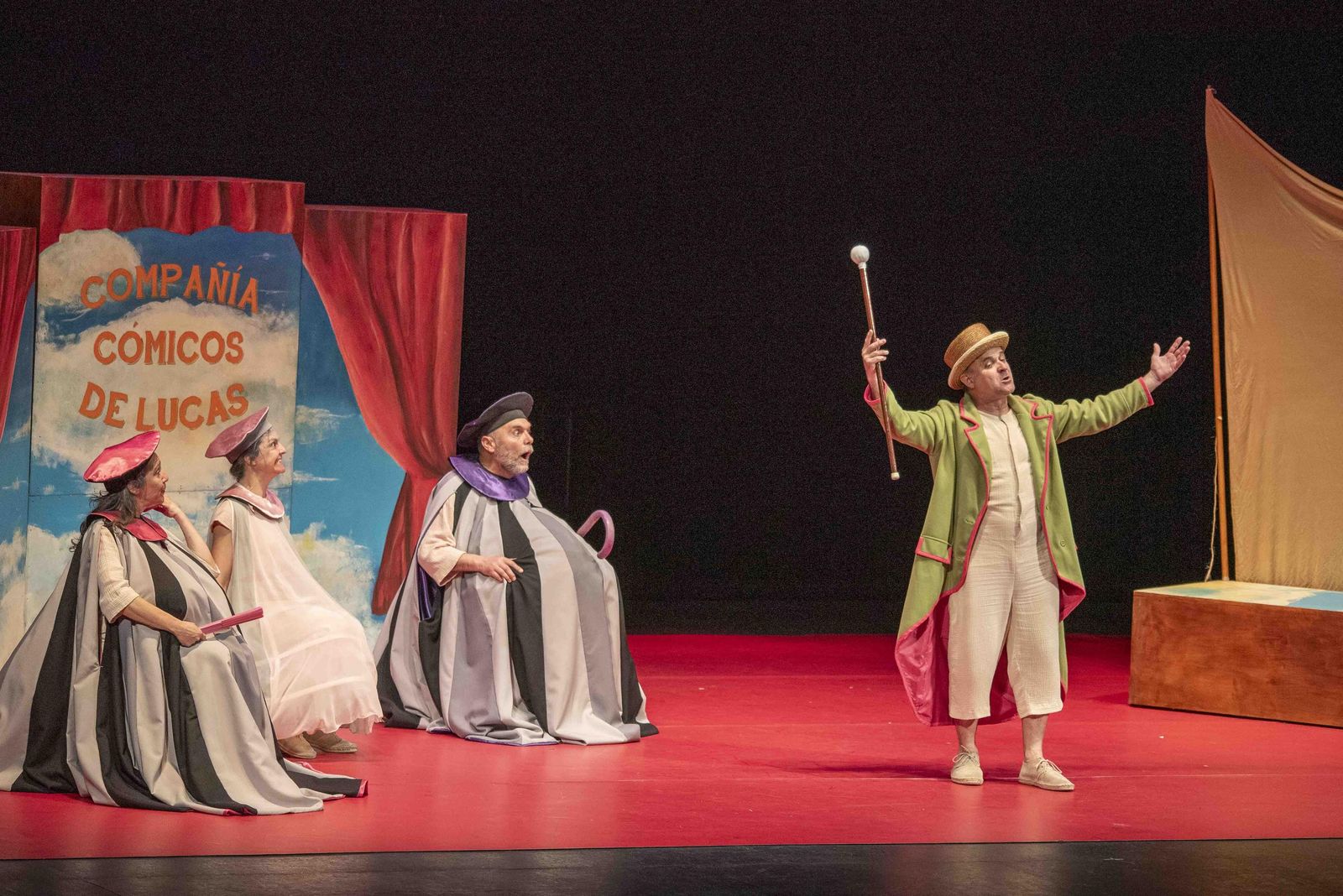 Escena de la obra ‘La vida es juego’ representada el pasado jueves en el Maestro Padilla.