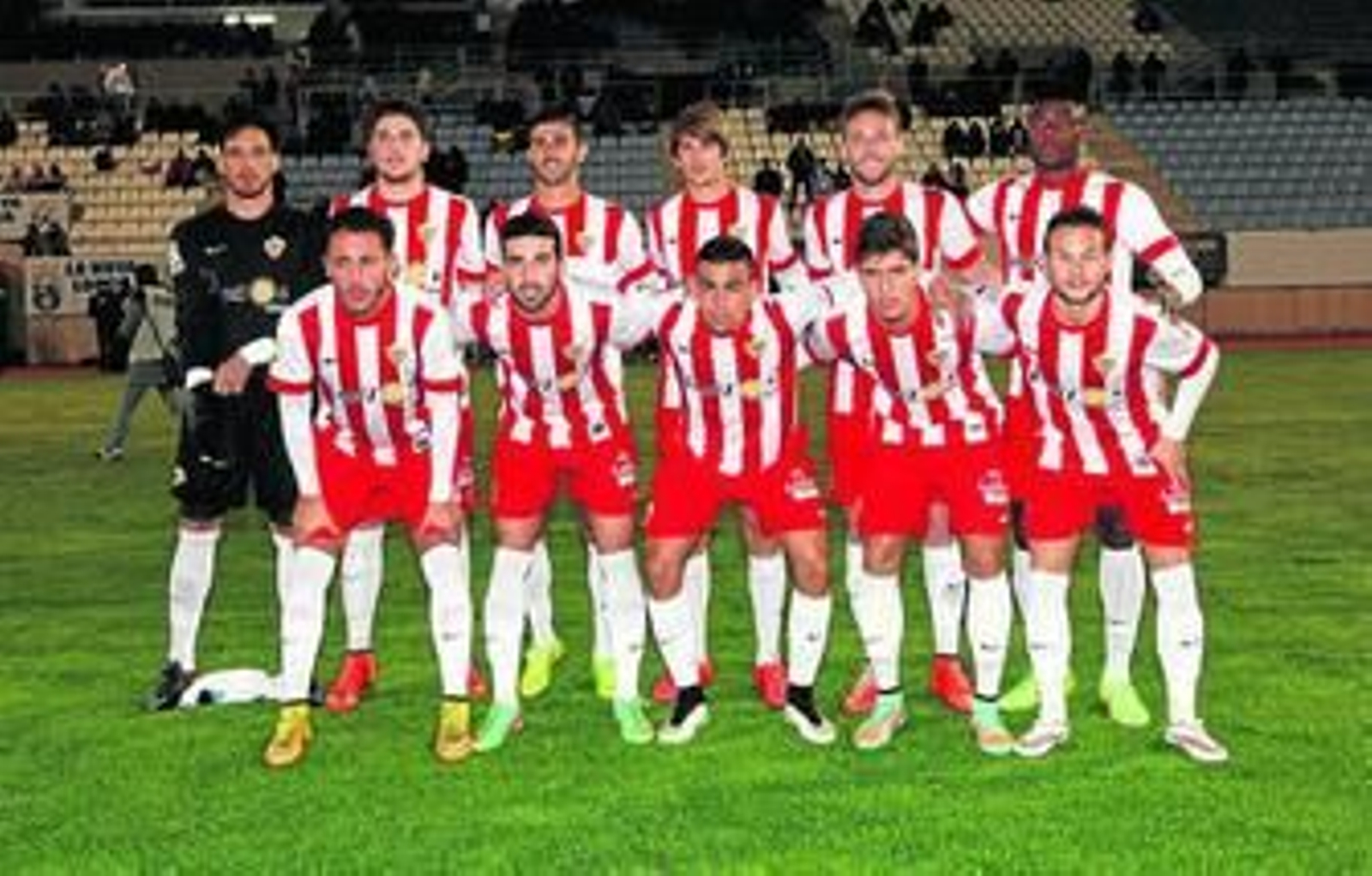 Once titular de la UD Almería en el duelo del sábado en el Artés Carrasco de Lorca.
