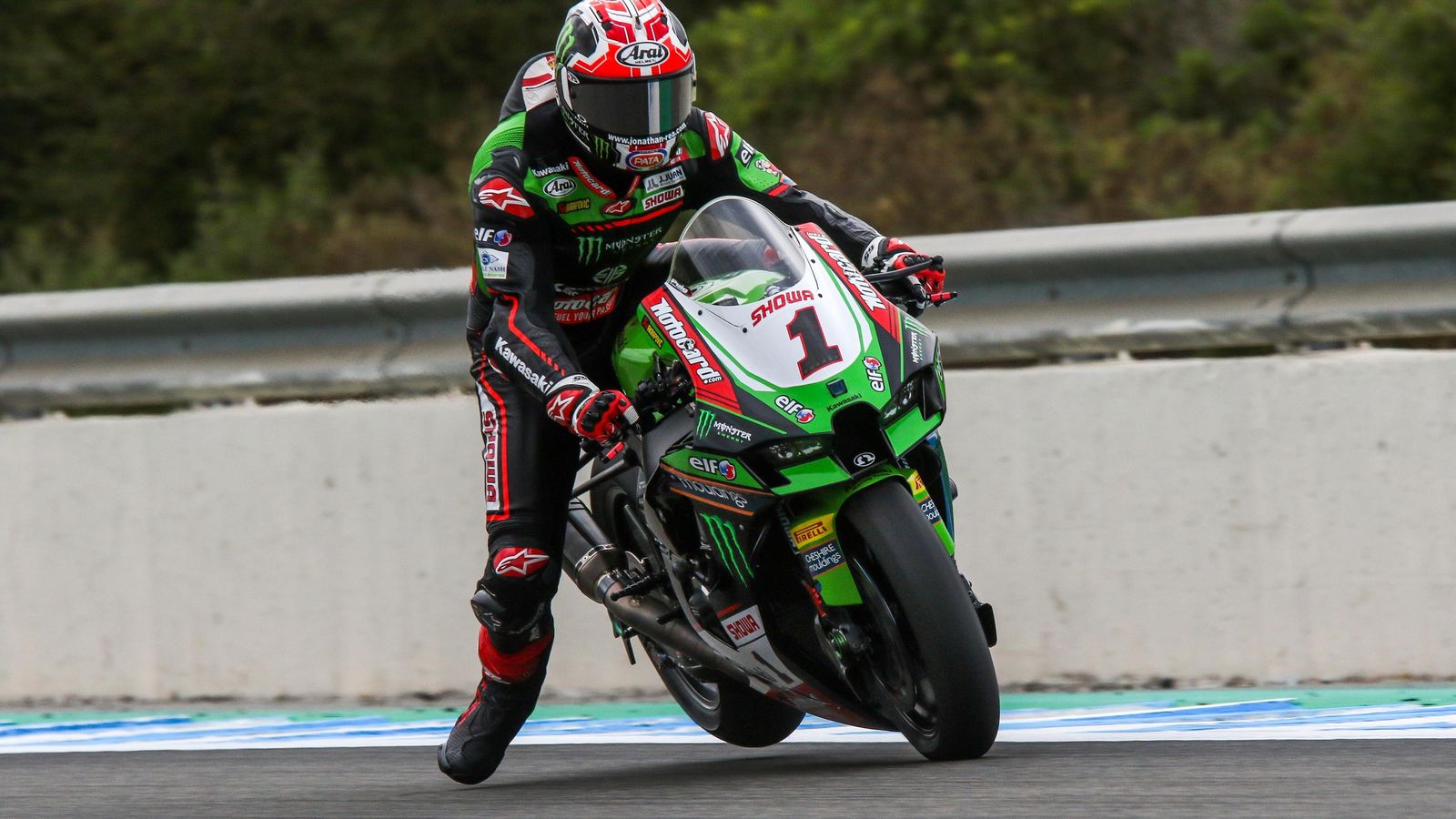 Jonathan Rea, segundo en la primera carrera.