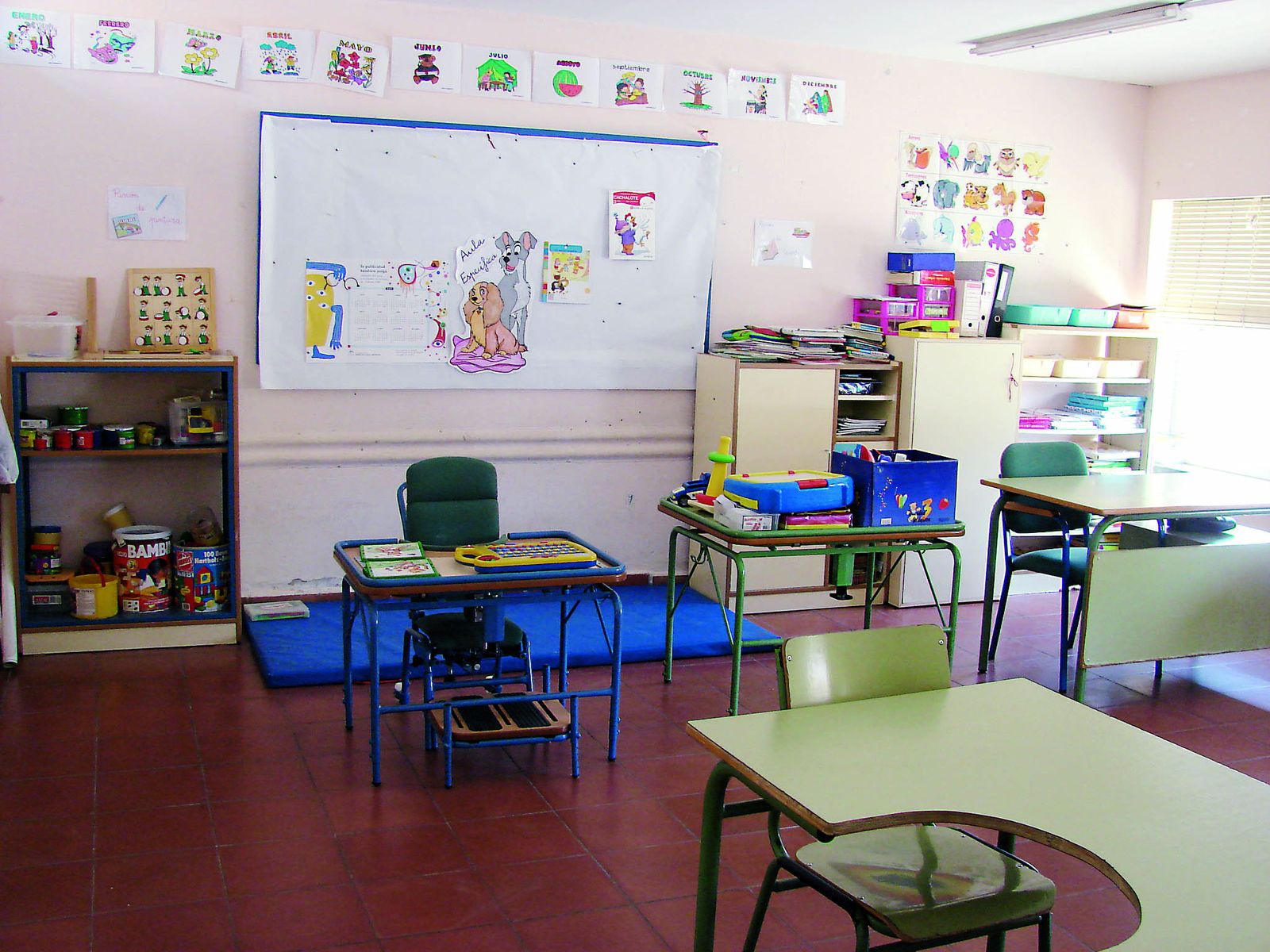 Un aula específica de un colegio, en una imagen de archivo