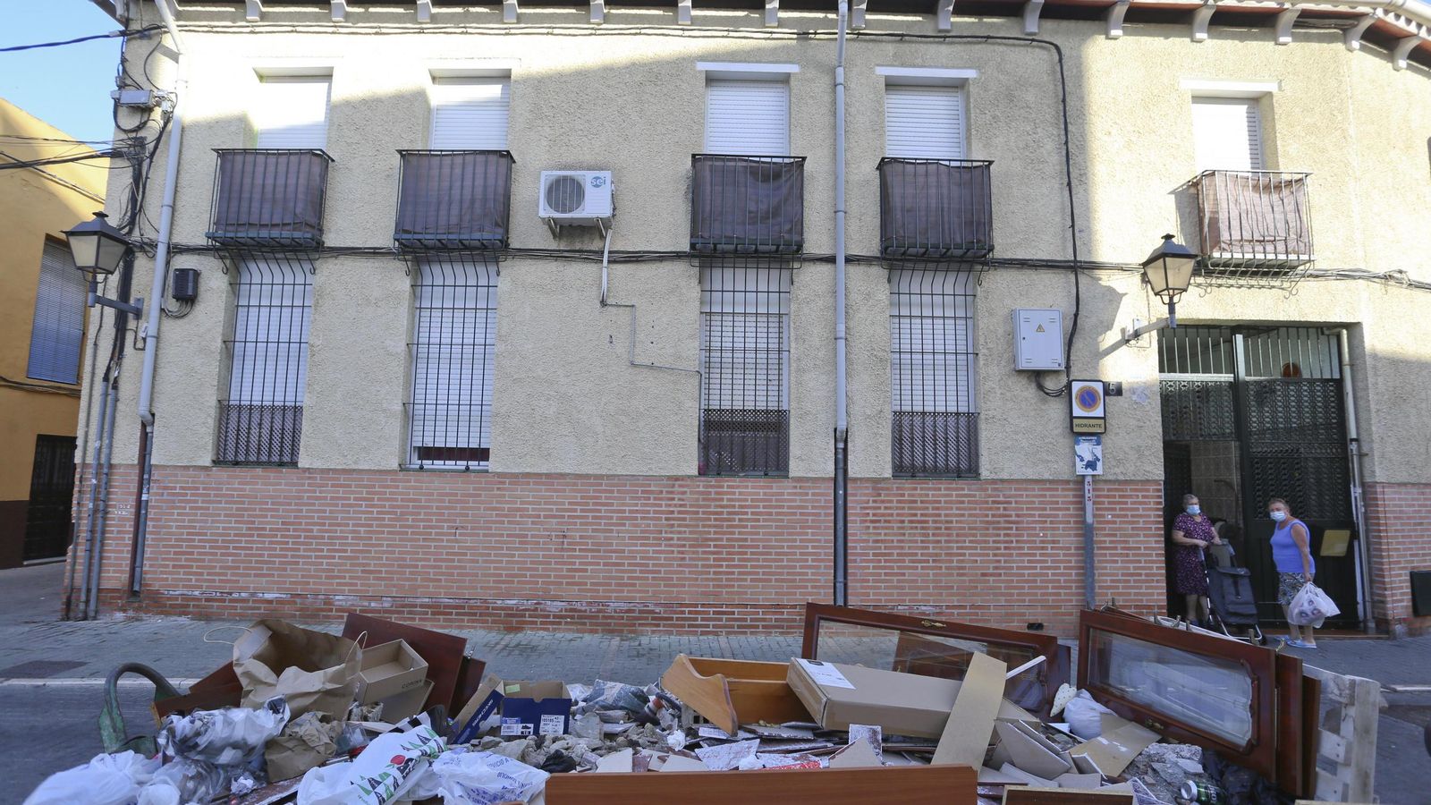 El escombro como escenario para el olvido.