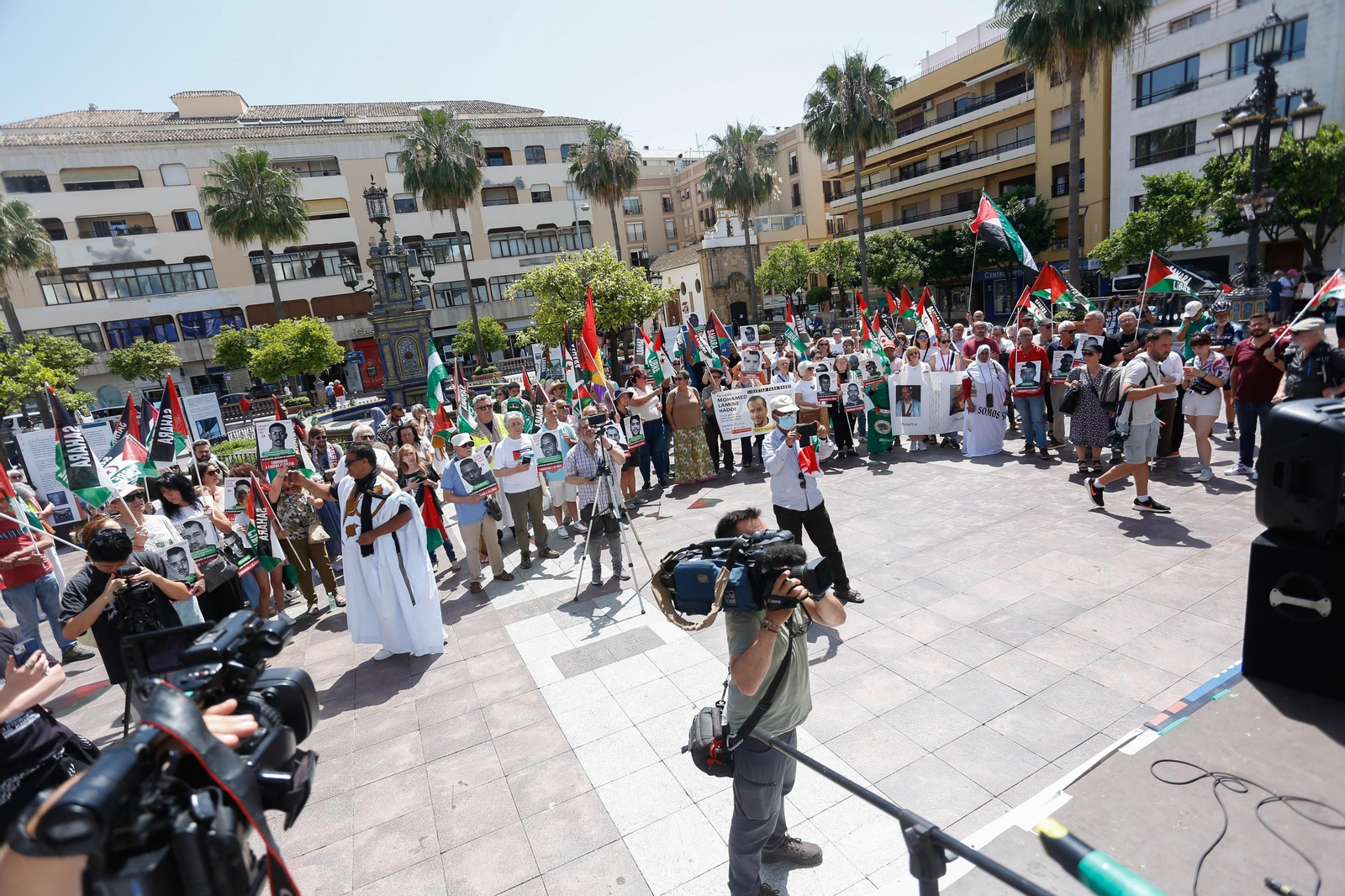 Las fotos de la concentración por los presos políticos saharauis en Algeciras