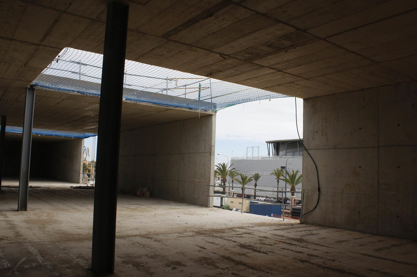 Las obras del edificio de la lonja pesquera, en imágenes