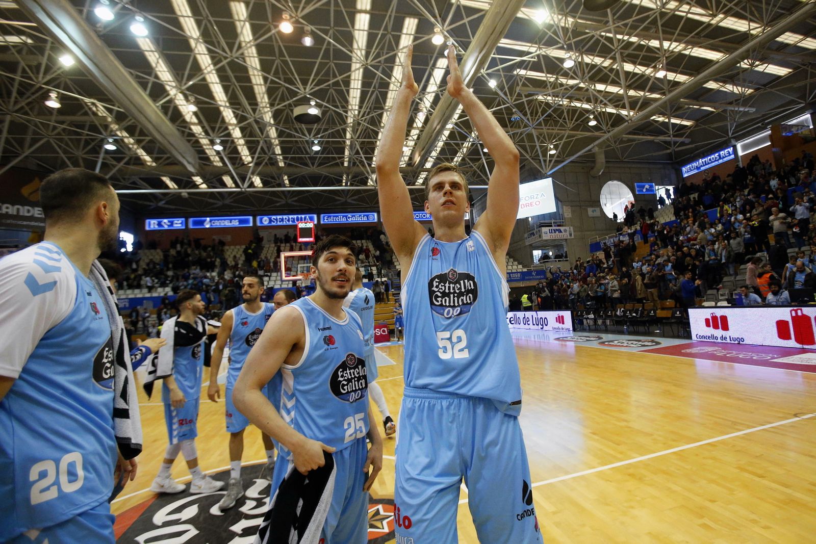 Gerun celebra un triunfo del Breogán.