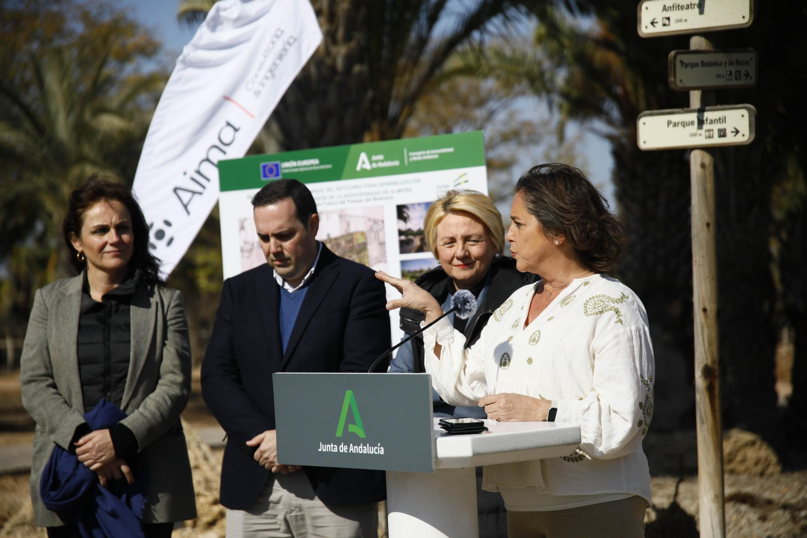 Imágenes de las obras en el parque del Boticario de Almería