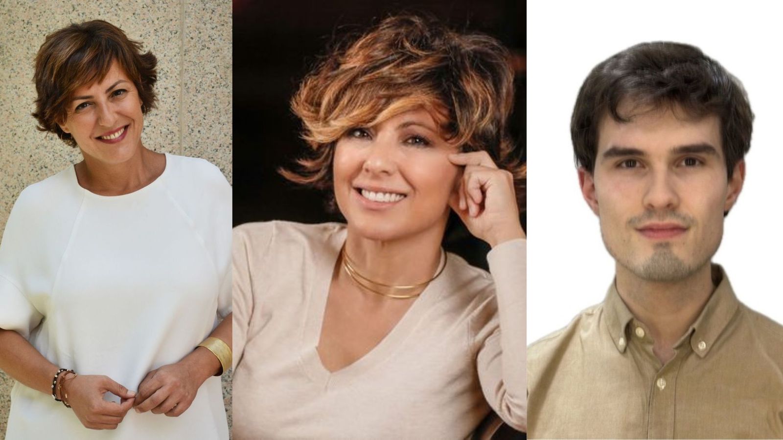 Cristina, Sonsoles y Fernando Ónega, los hijos del veterano periodista.