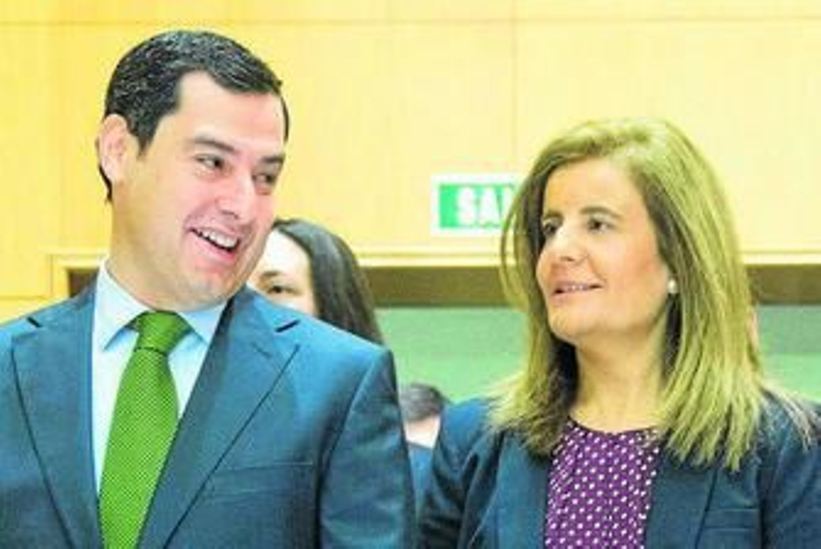 Moreno y Báñez, ayer en Málaga.