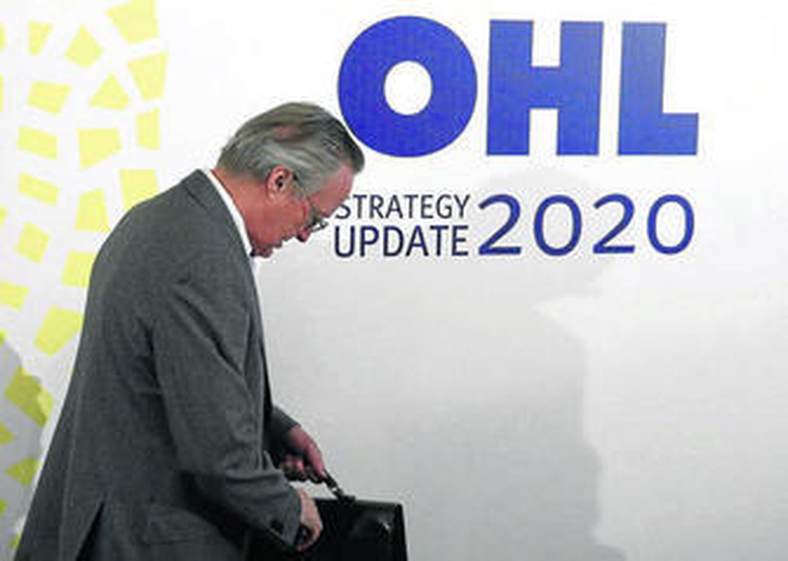 Josep Piqué, consejero delegado de OHL, ayer en la presentación del plan estratégico.