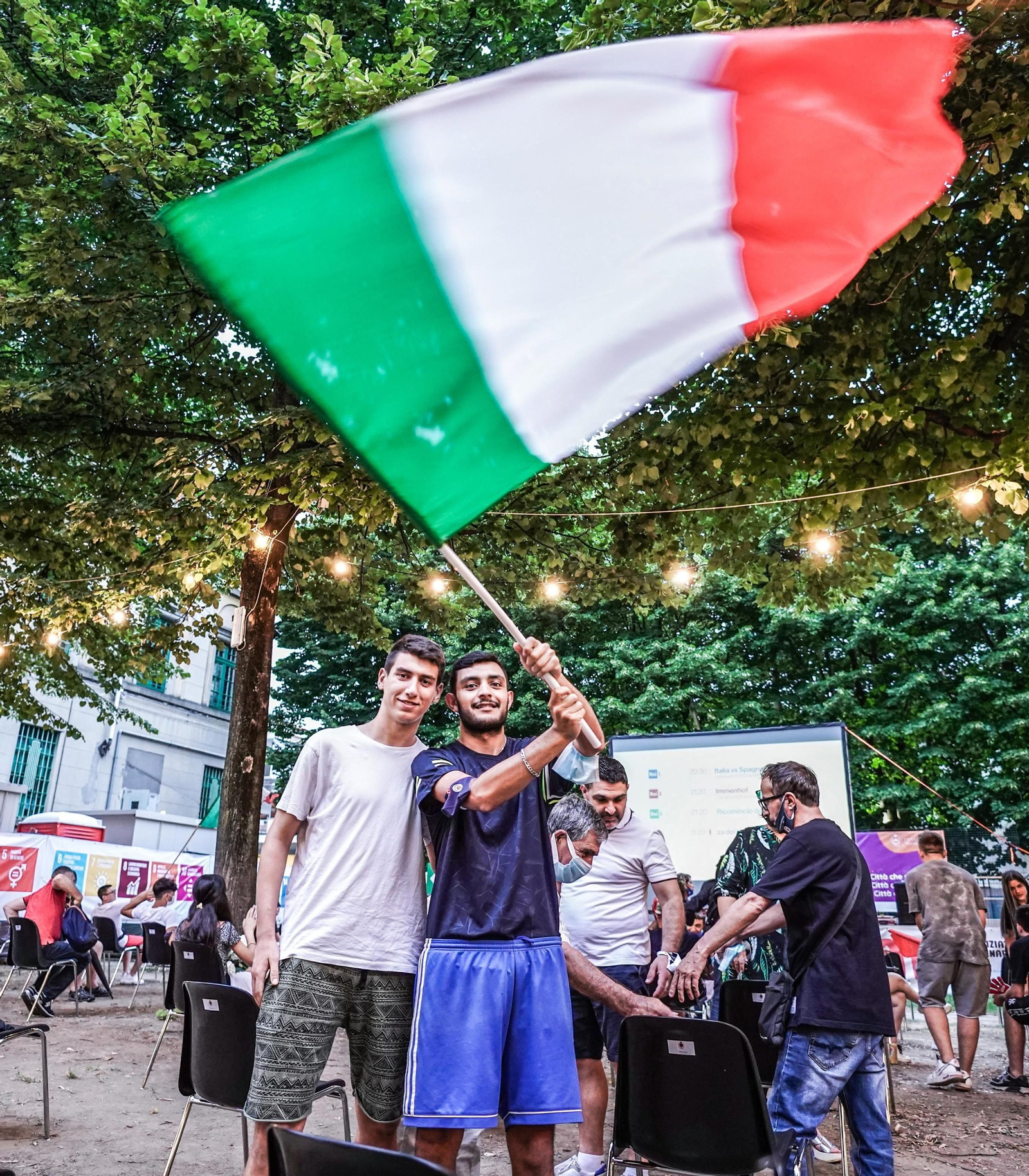 Las imágenes de la semifinal Italia-España de Eurocopa