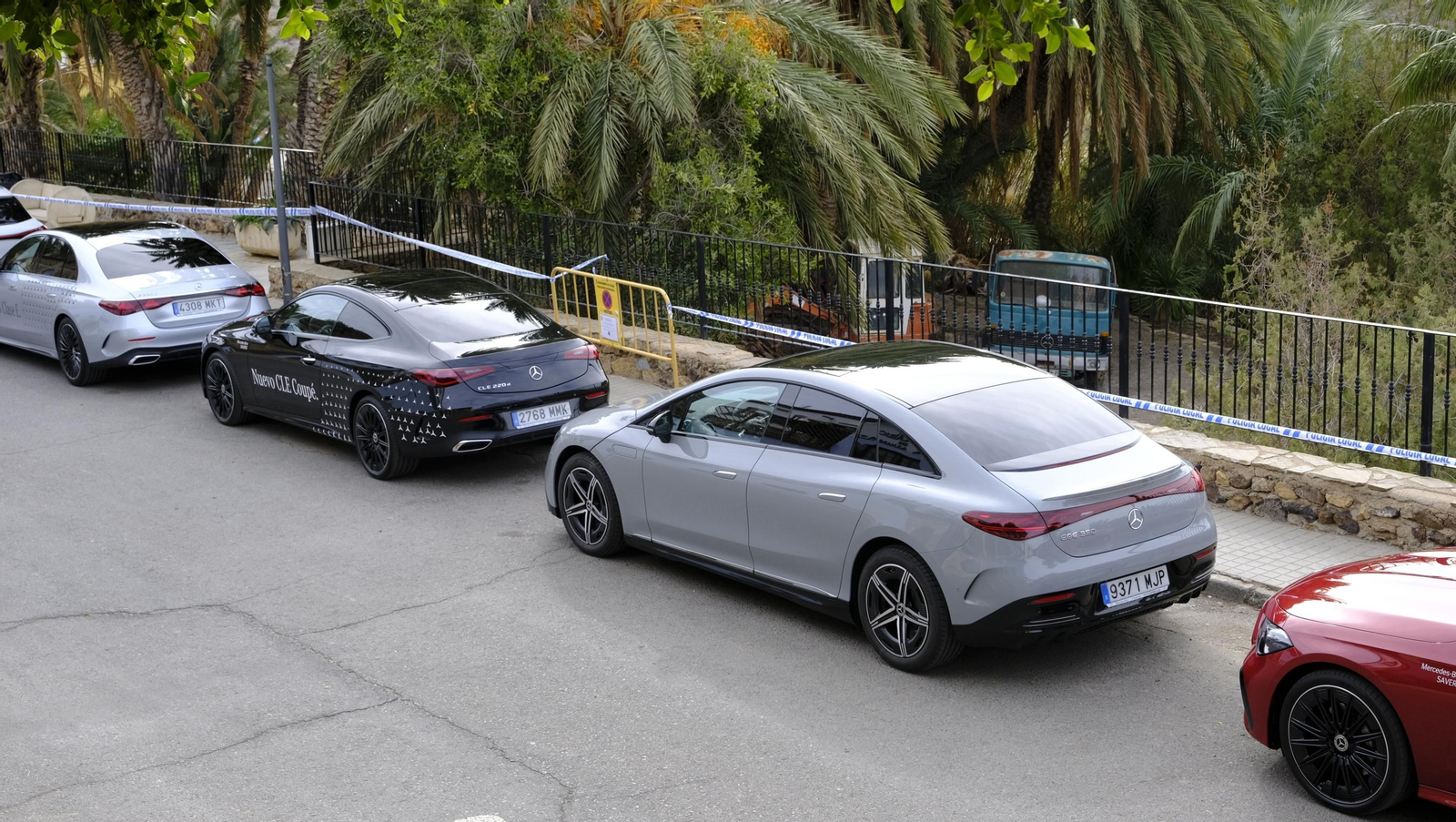 imágenes de la presentación de los nuevos Mercedes-Benz eléctricos, en SAVERES Huércal de Almería