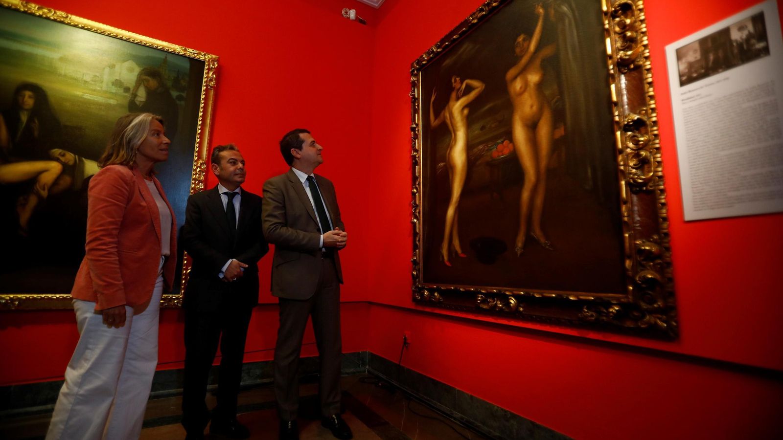 Isabel Albás, José Romero y José María Bellido.