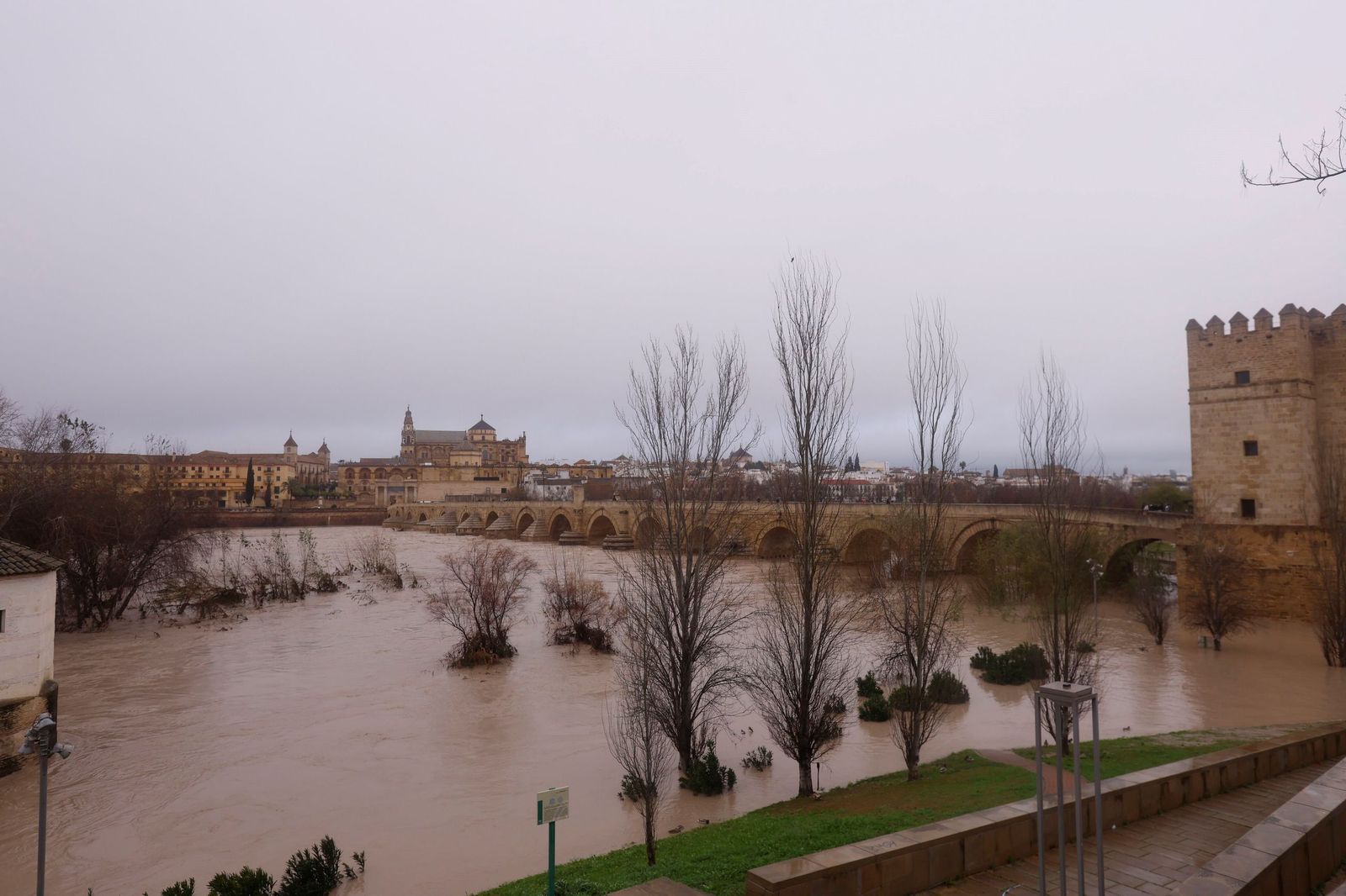 Así pasa el río Guadalquivir este lunes por Córdoba