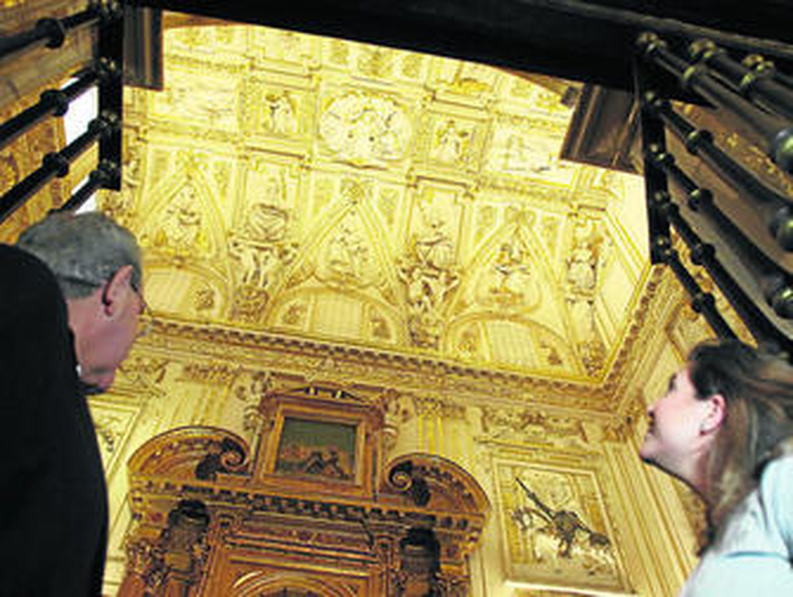 La capilla, ayer, en la presentación de la restauración.
