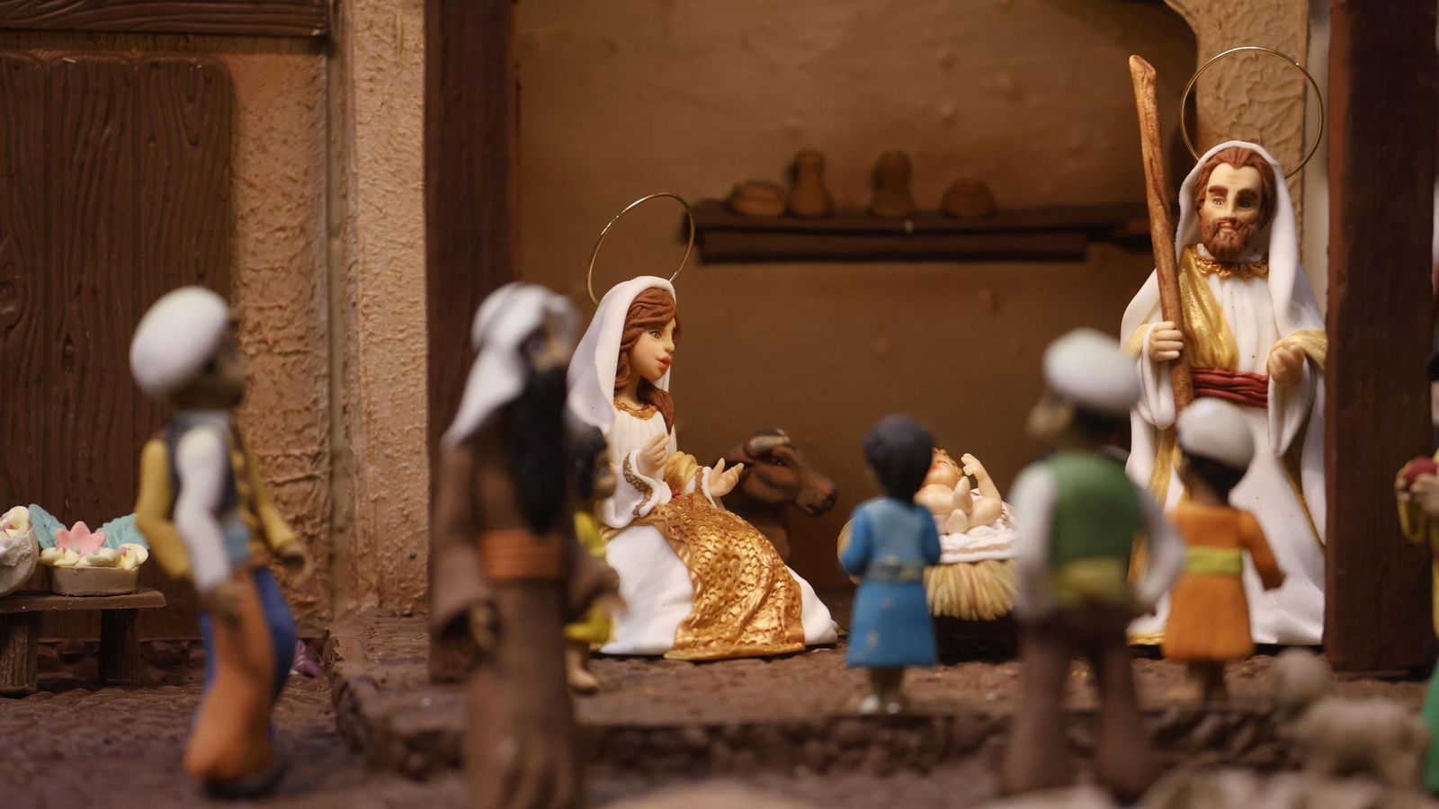 Escena principal del Belén de Chocolate.