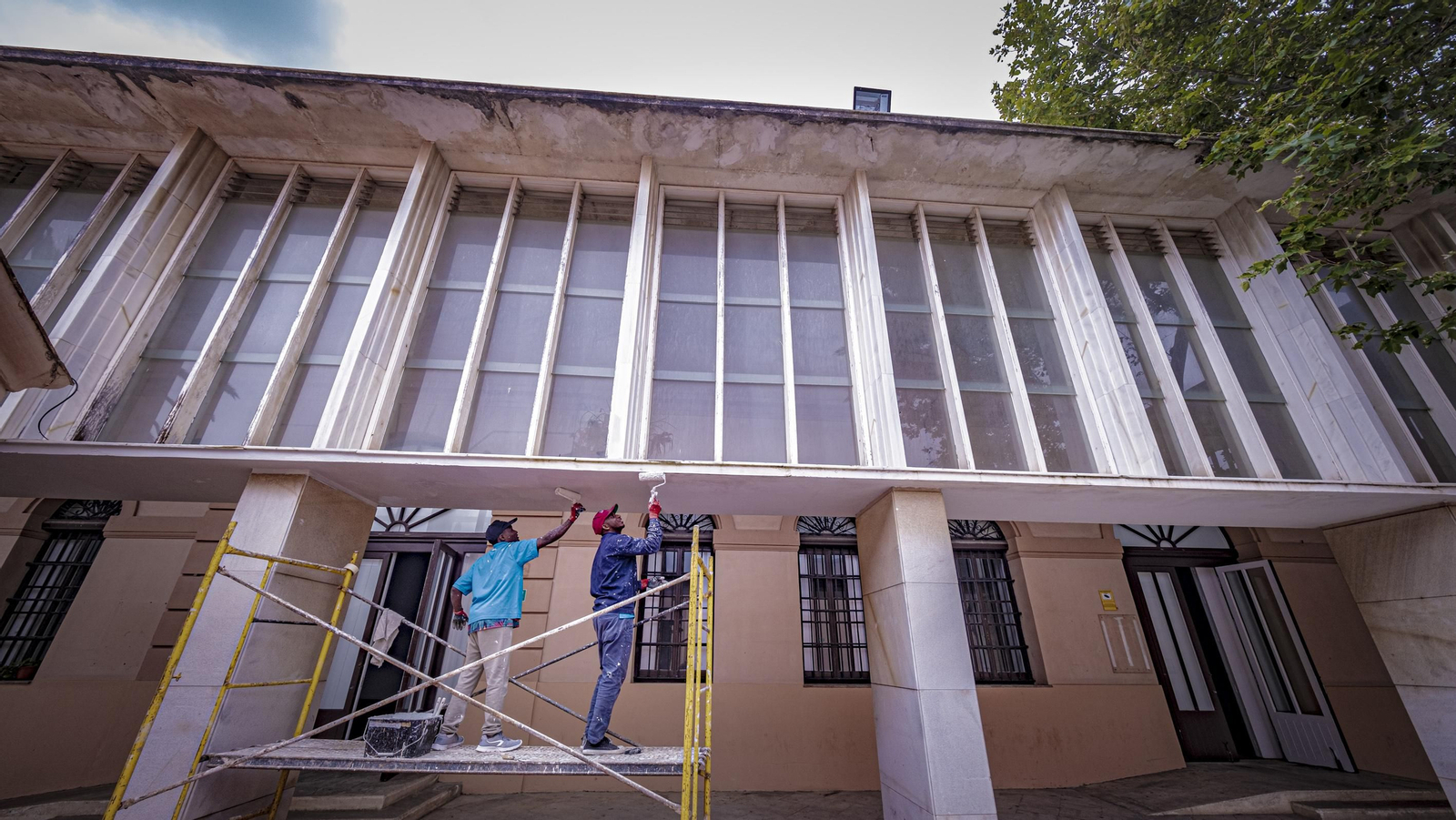 Las imágenes de las obras en el Baluarte de Candelaria de Cádiz