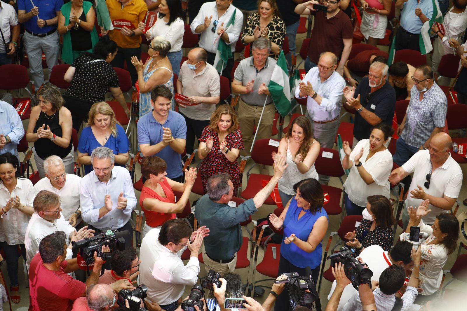 Elecciones Andalucía: La visita de los barones del PSOE en Córdoba, en imágenes
