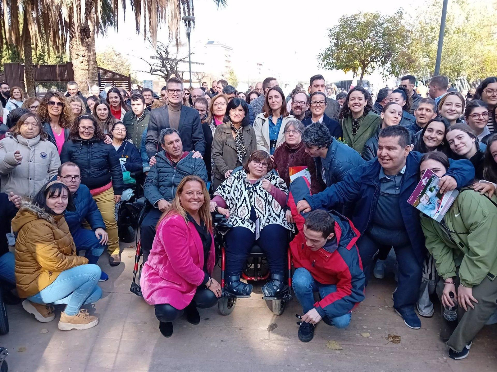 Asistentes al encuentro celebrado en Jaén con motivo del Día Internacional de las Personas con Discapacidad.