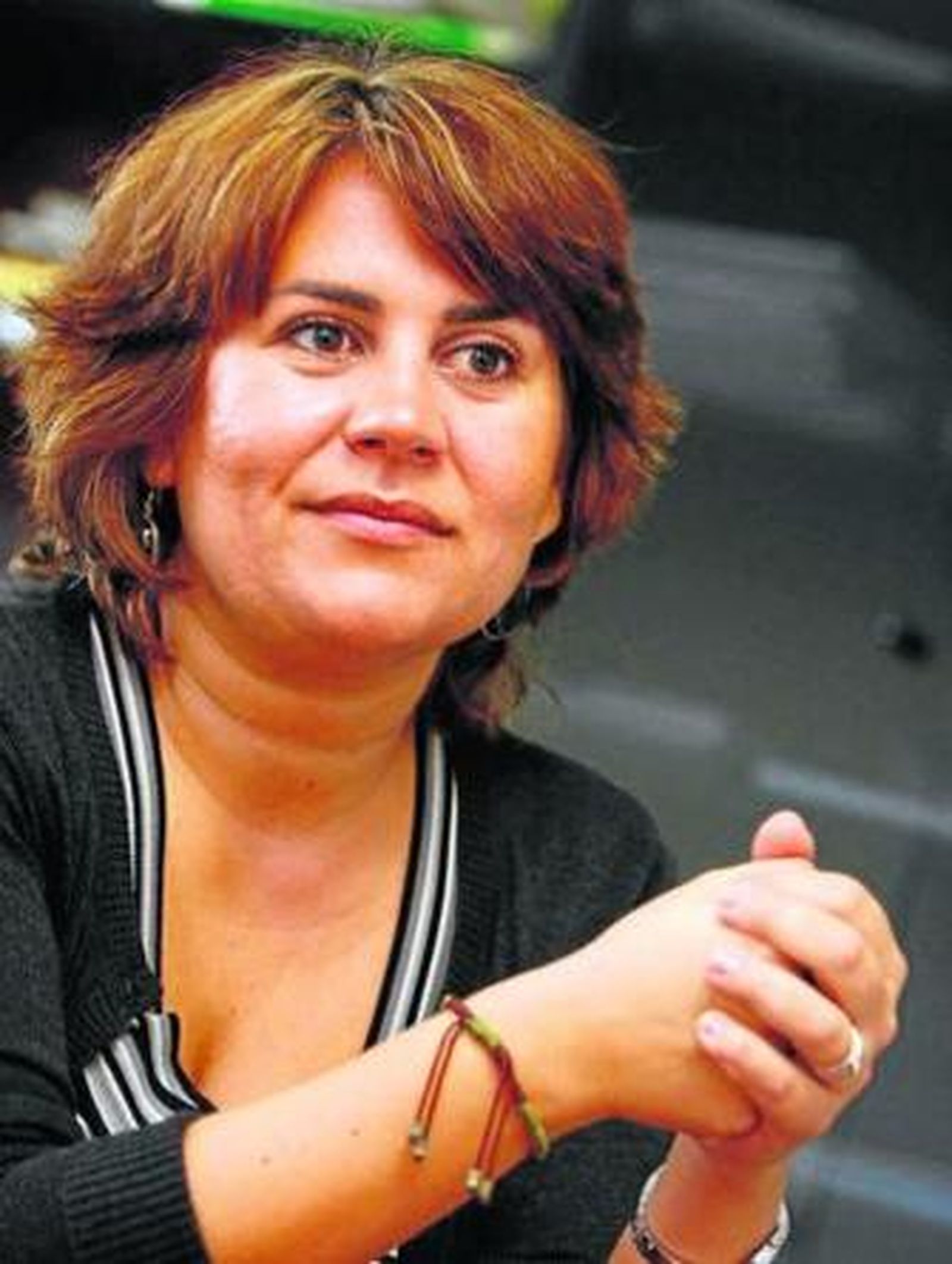 Pilar Paneque en un momento de la entrevista.