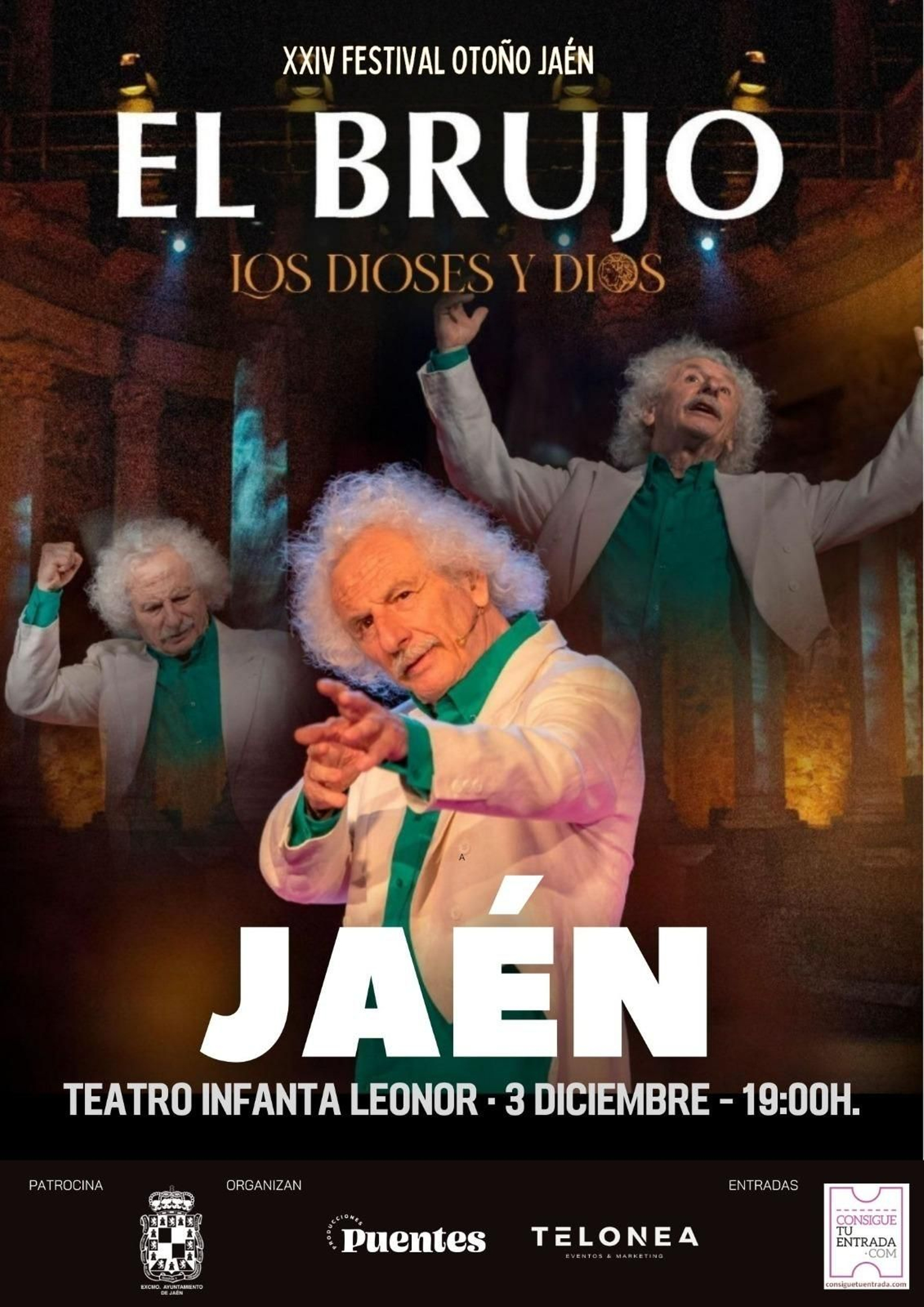 Cartel de 'Los Dioses y Dios', que se pondrá en escena este domingo sobre las tablas del Teatro Infanta Leonor.