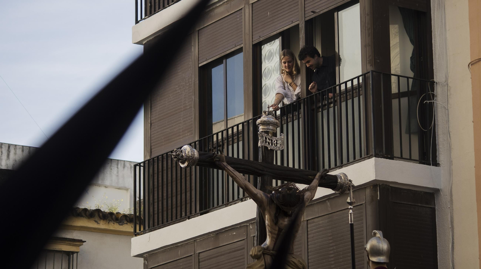 Imágenes de la Hermandad de La Lanzada en el Jueves Santo de Jerez 2025