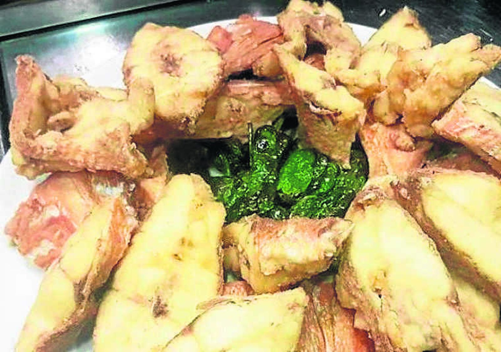 Urta frita de La Taberna de Romero.